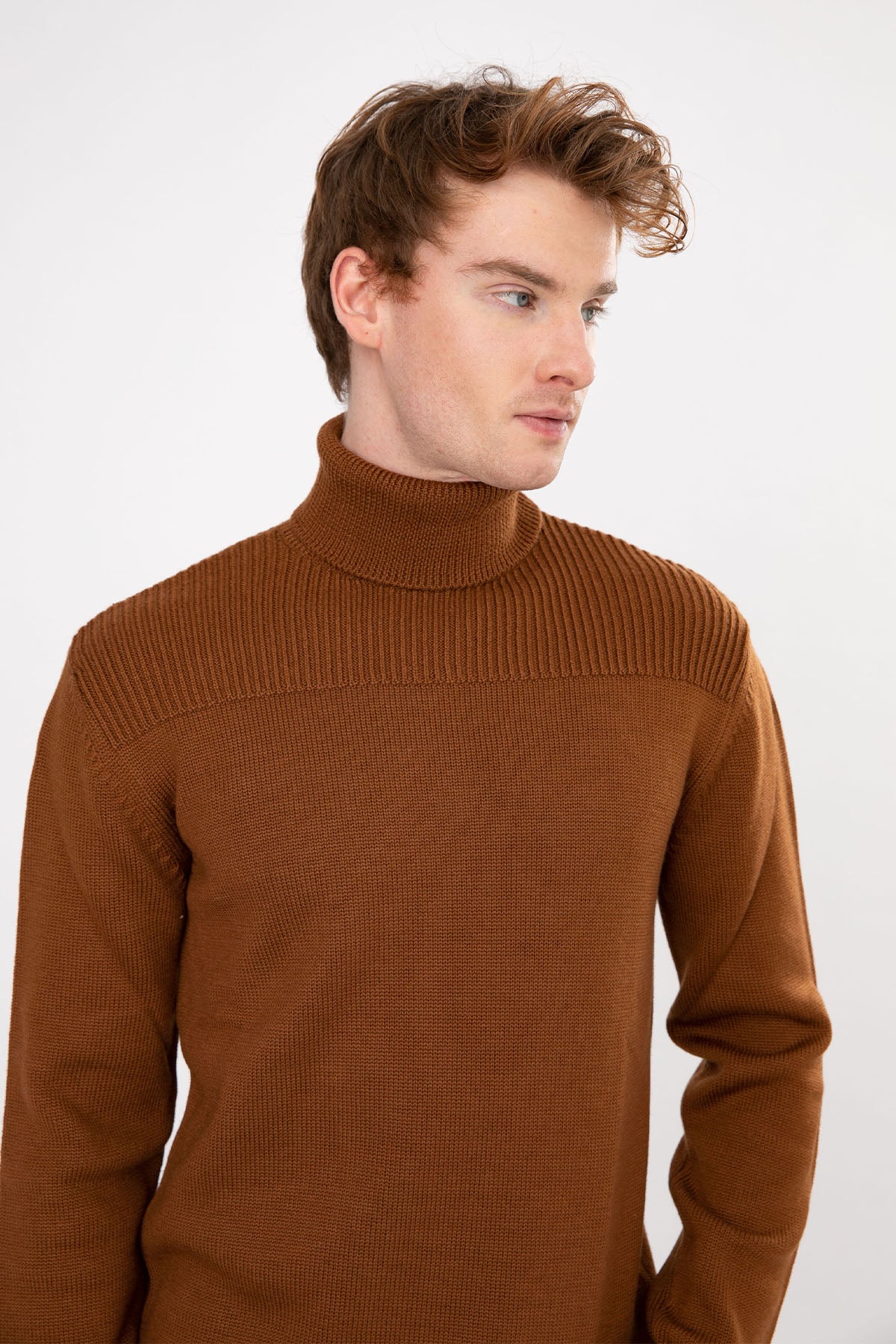 Manifattura Balıkçı Yaka Örgü Yün Triko-Libas Trendy Fashion Store