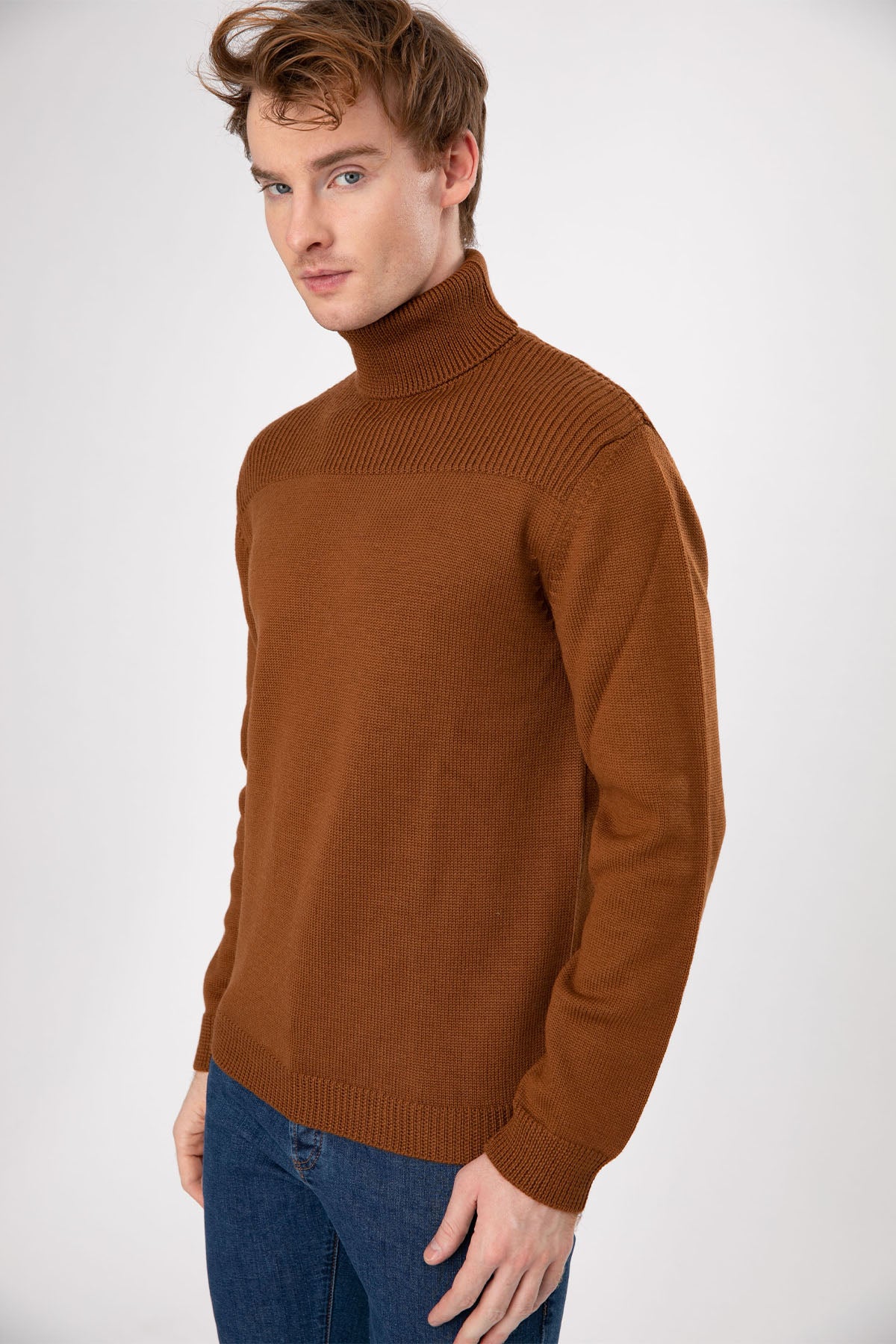 Manifattura Balıkçı Yaka Örgü Yün Triko-Libas Trendy Fashion Store