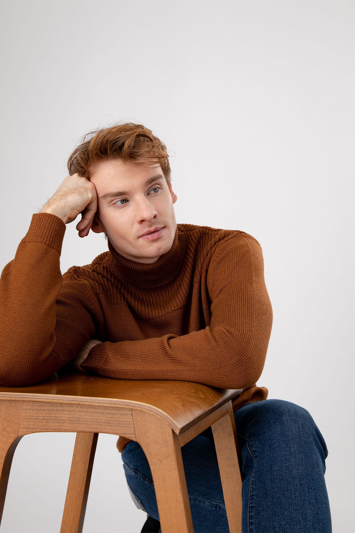 Manifattura Balıkçı Yaka Örgü Yün Triko-Libas Trendy Fashion Store