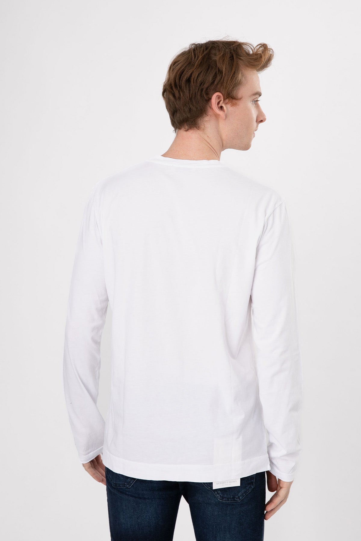 Manifattura Yuvarlak Yaka Uzun Kollu T-shirt-Libas Trendy Fashion Store