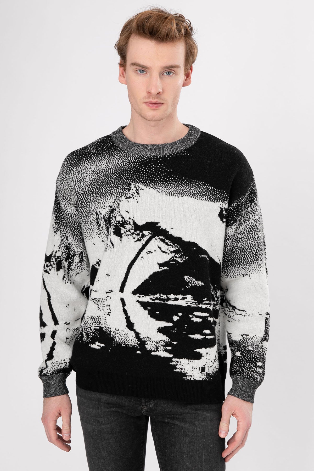 Manifattura Yuvarlak Yaka Örgü Yün Triko-Libas Trendy Fashion Store