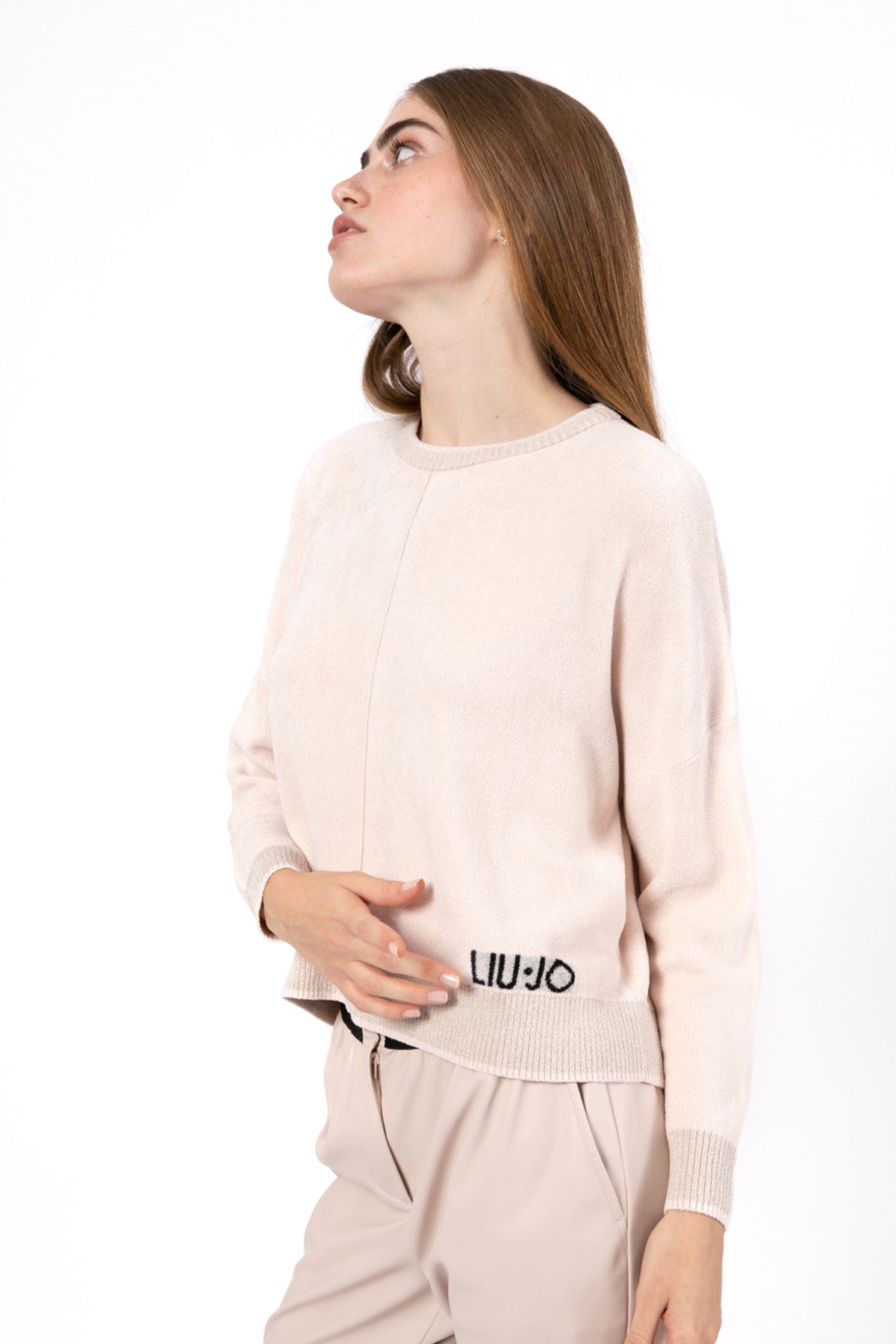 Liu Jo Yuvarlak Yaka Logolu Triko-Libas Trendy Fashion Store