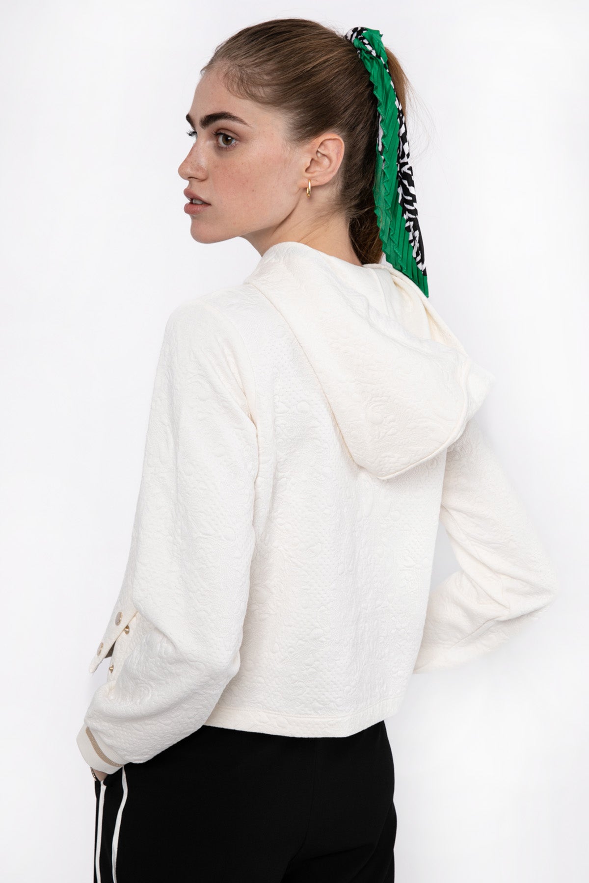 Liu Jo Kabartma Desenli Kapüşonlu Sweatshirt-Libas Trendy Fashion Store