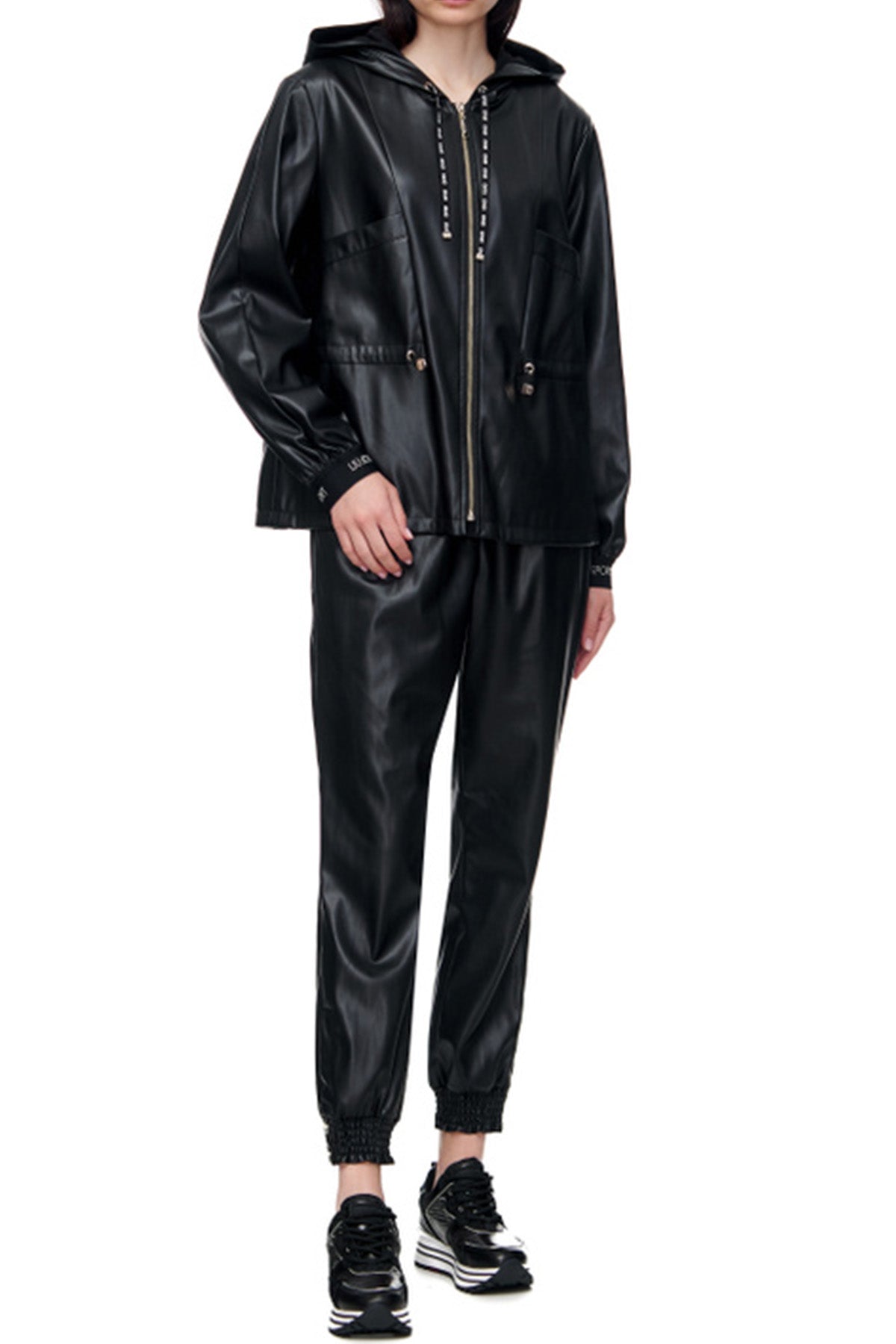 Liu Jo Beli Lastikli Deri Eşofman Altı-Libas Trendy Fashion Store