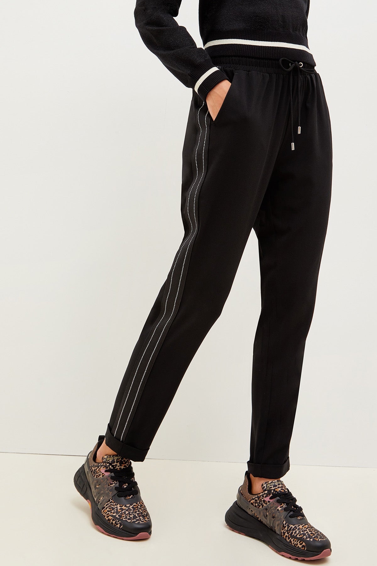 Liu Jo Beli Lastikli Şeritli Eşofman Altı-Libas Trendy Fashion Store