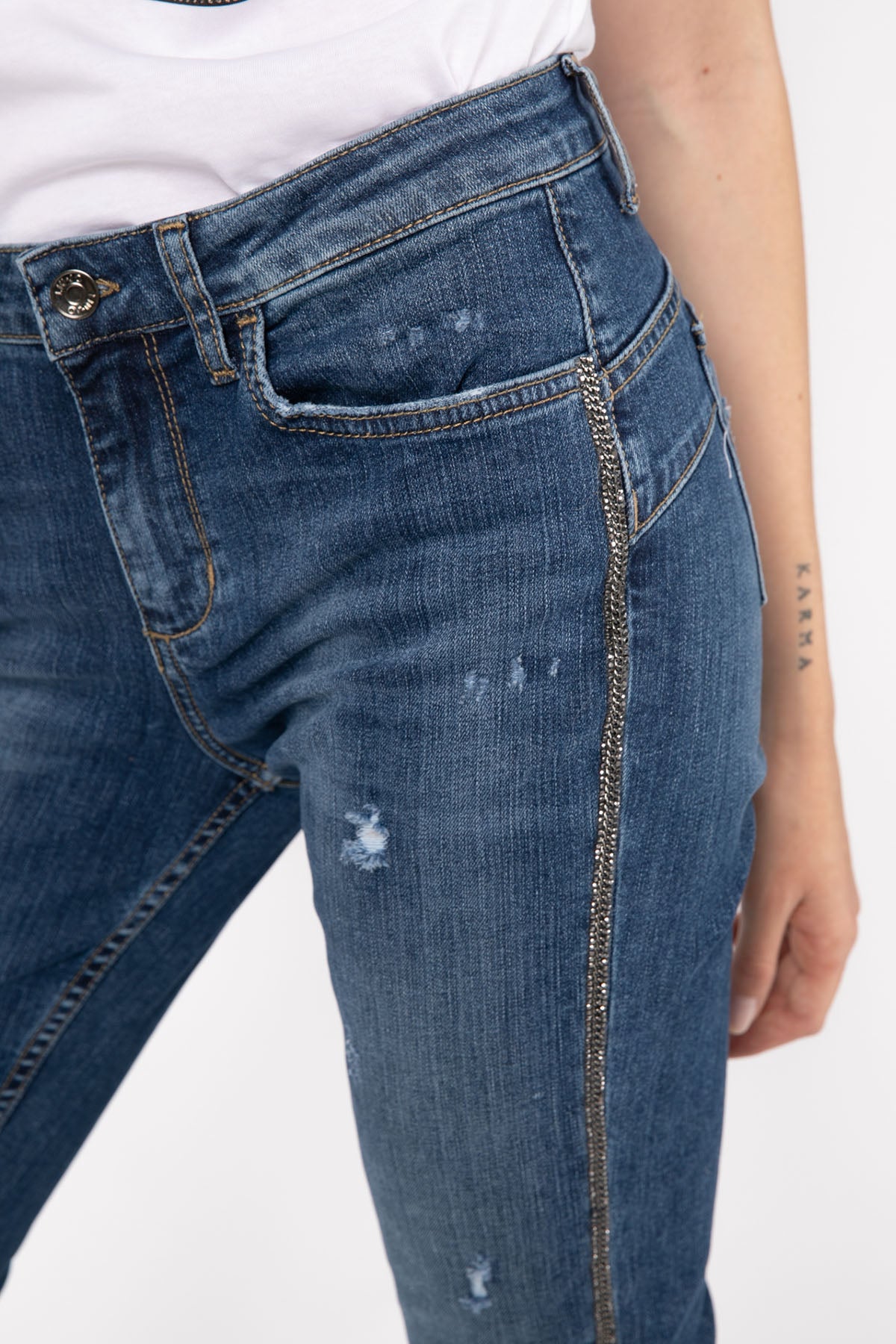 Liu Jo Precious Skinny Fit Streç Jeans-Libas Trendy Fashion Store