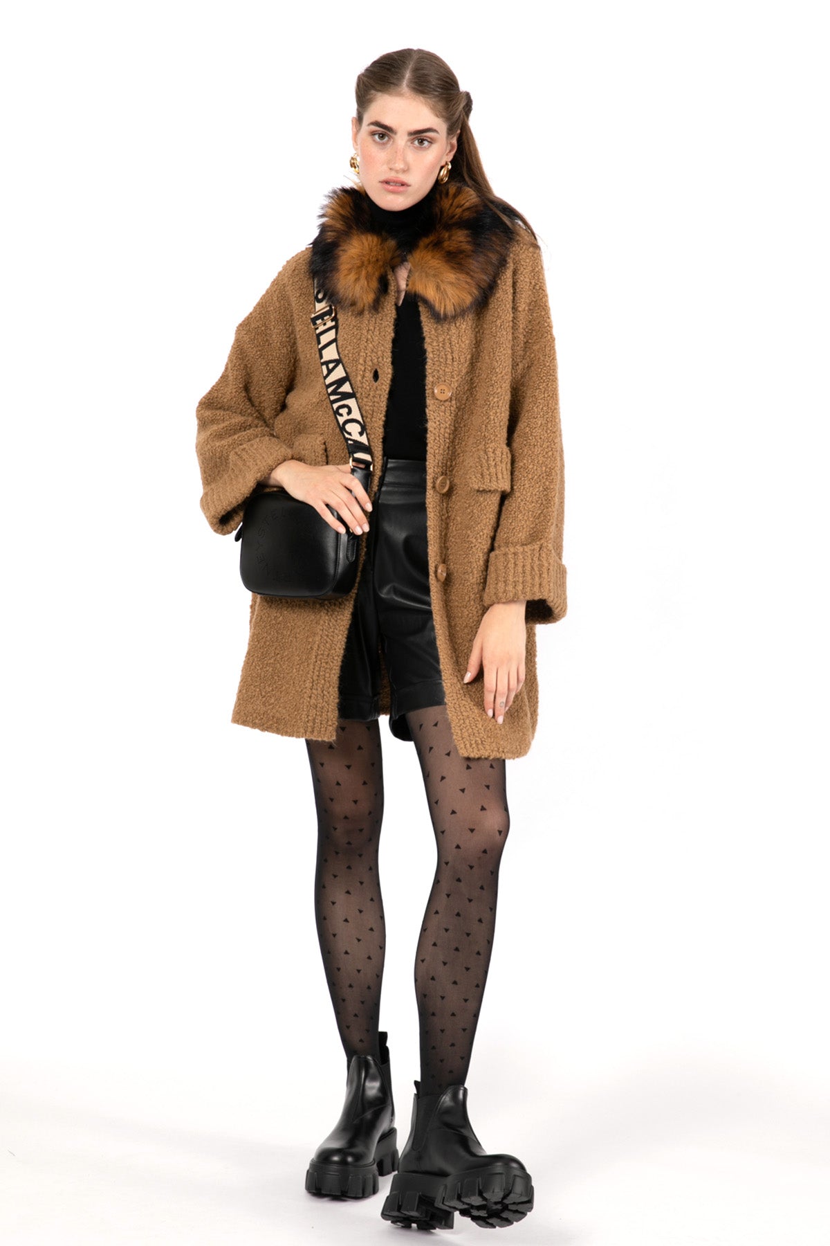 Liu Jo Yüksek Bel Deri Şort-Libas Trendy Fashion Store