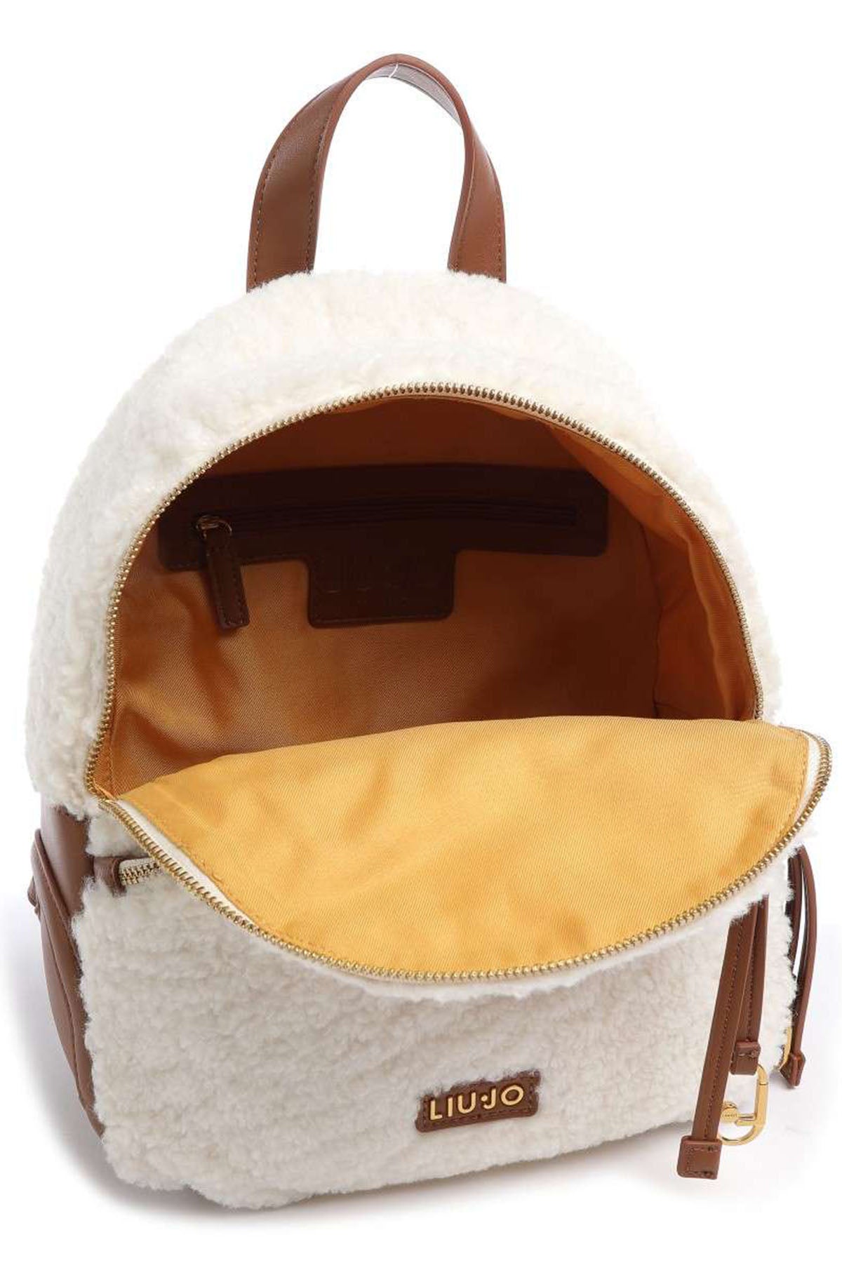 Liu Jo Deri Detaylı Peluş Sırt Çantası-Libas Trendy Fashion Store