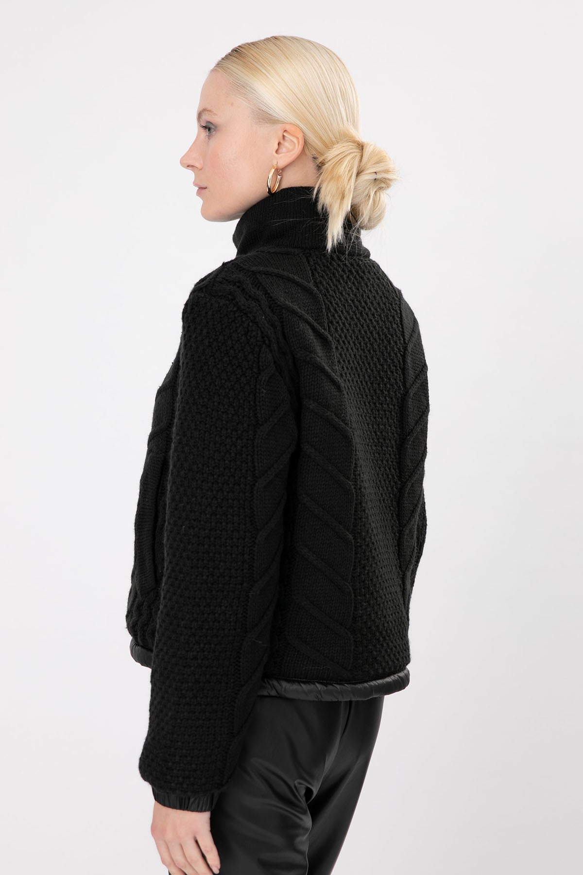 Liu Jo Çift Taraflı Dik Yaka Örgü Triko Ceket-Libas Trendy Fashion Store