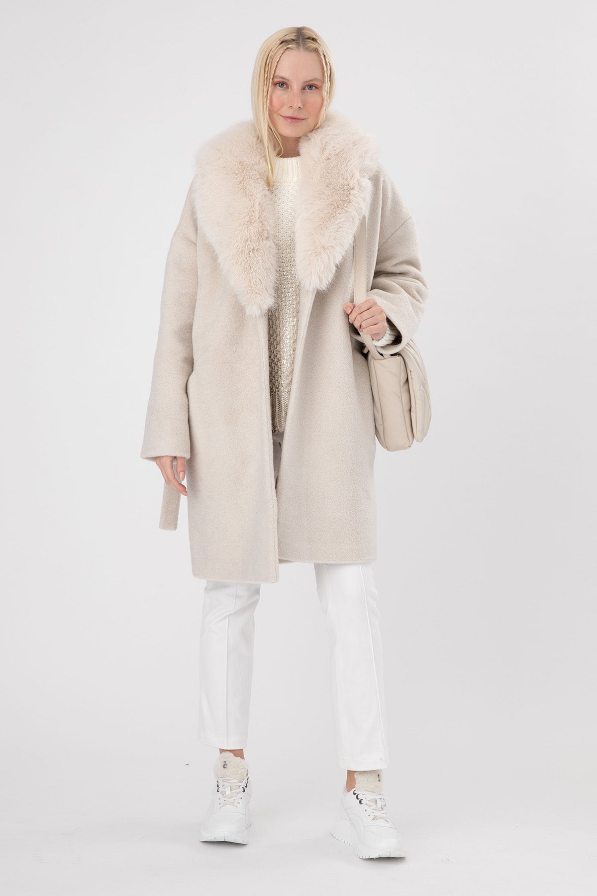 Liu Jo Geniş Kesim Metalik Örgü Yün Triko-Libas Trendy Fashion Store