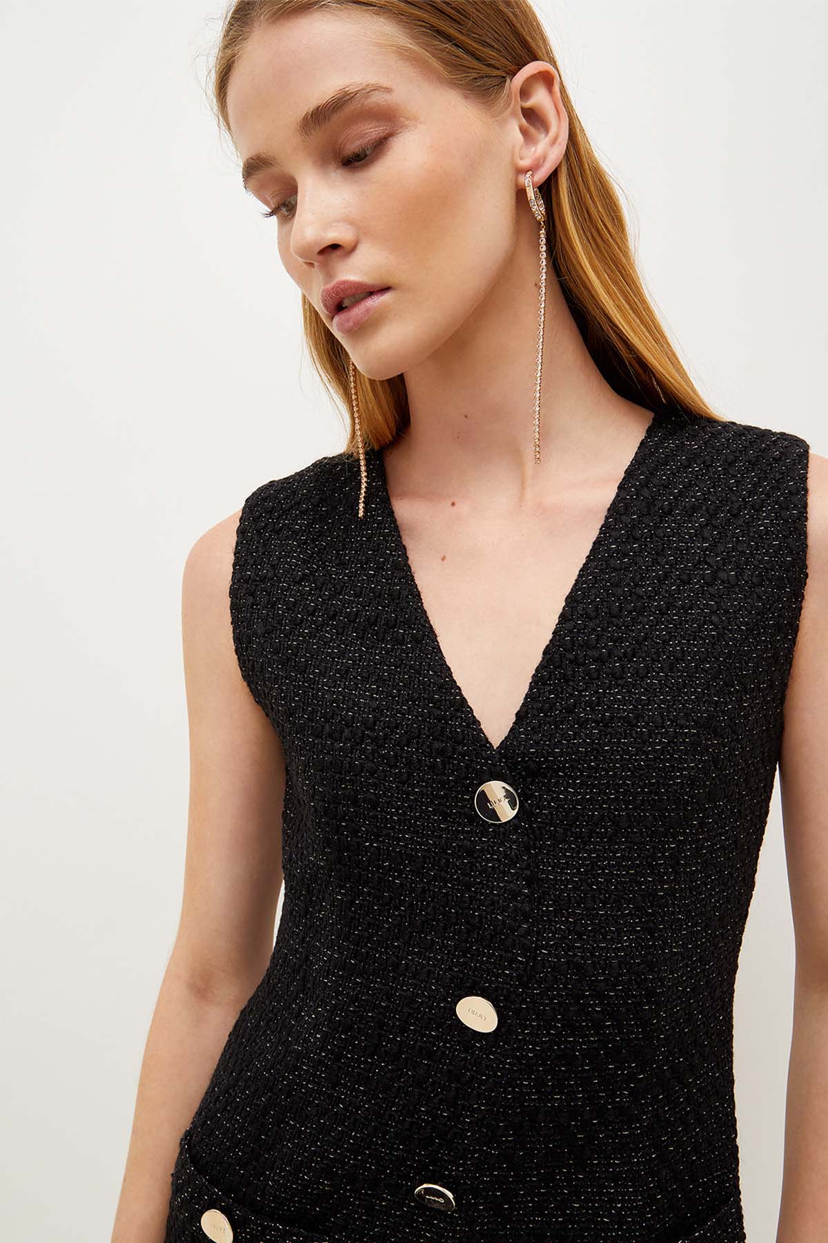 Liu Jo V Yaka Mini Elbise-Libas Trendy Fashion Store