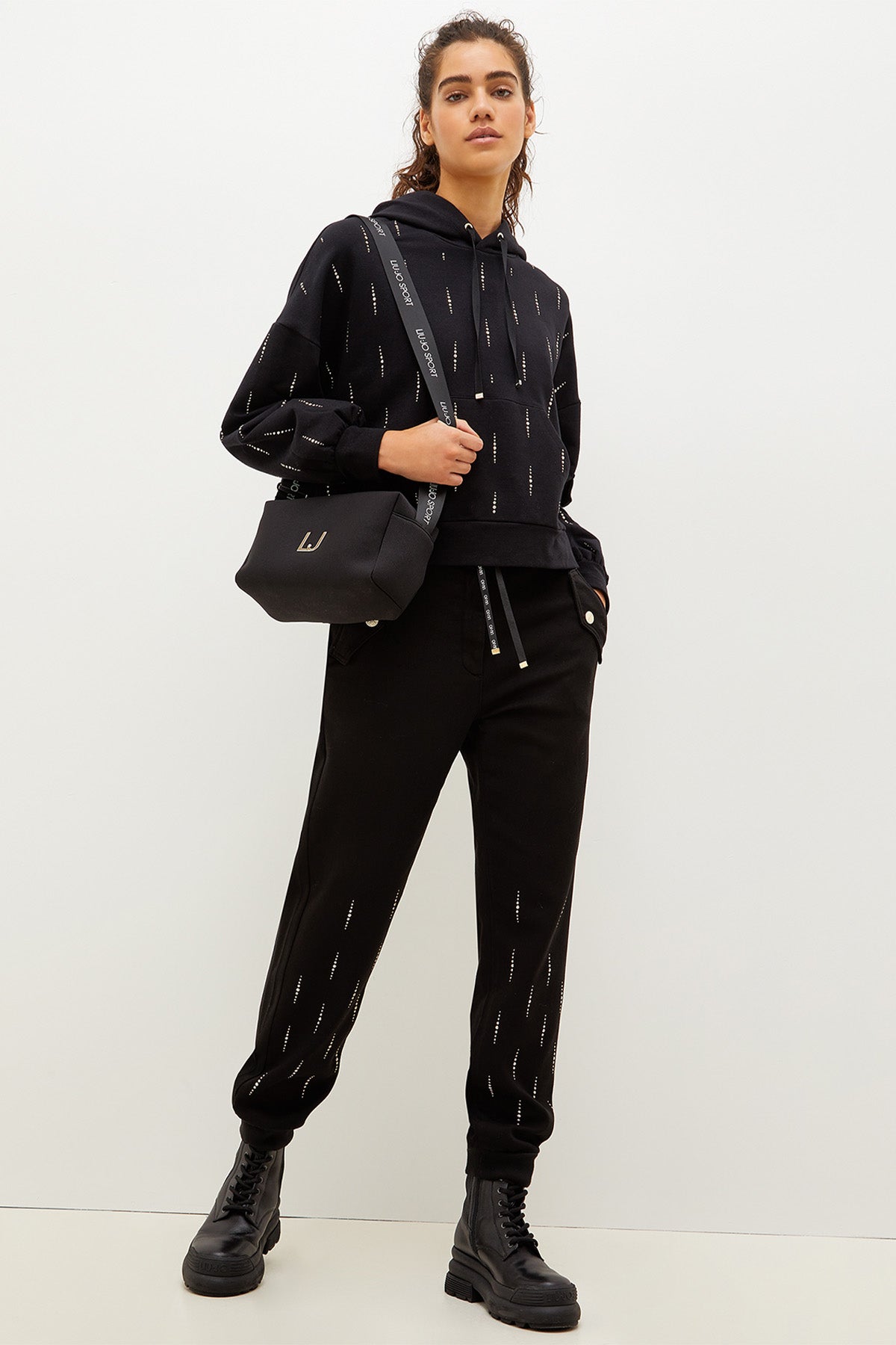 Liu Jo Metal Aksesuar Detaylı Kapüşonlu Sweatshirt-Libas Trendy Fashion Store