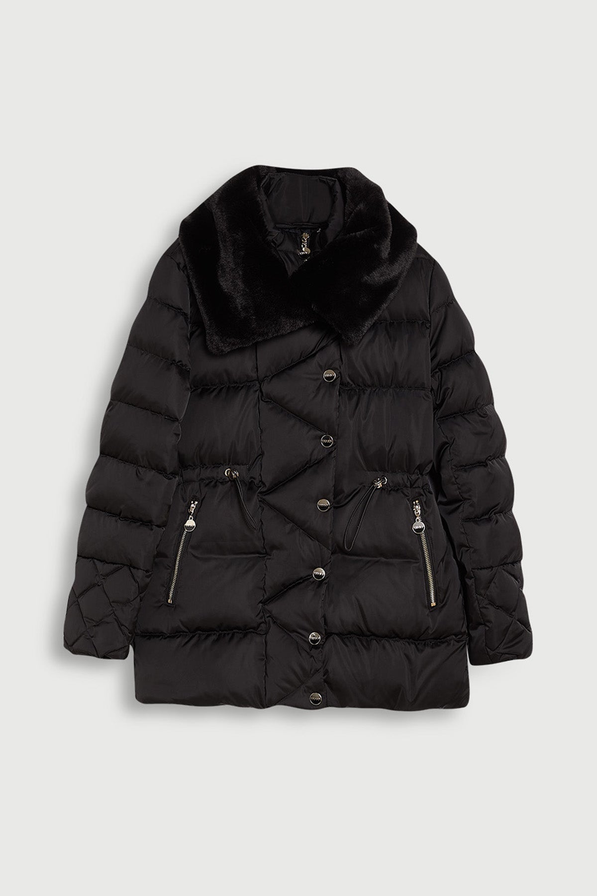 Liu Jo Kürklü Yaka Puffer Mont-Libas Trendy Fashion Store