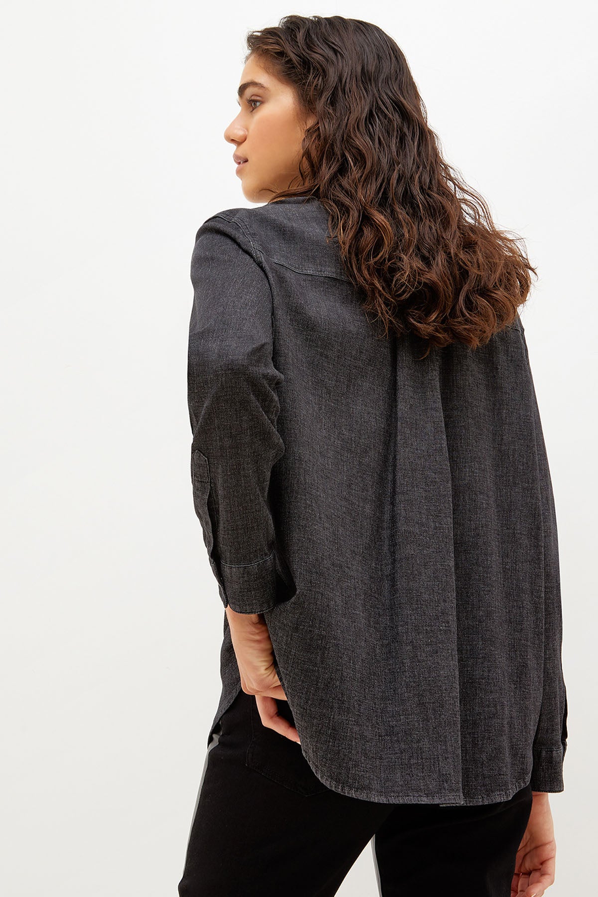 Liu Jo Cep Detaylı Denim Gömlek-Libas Trendy Fashion Store