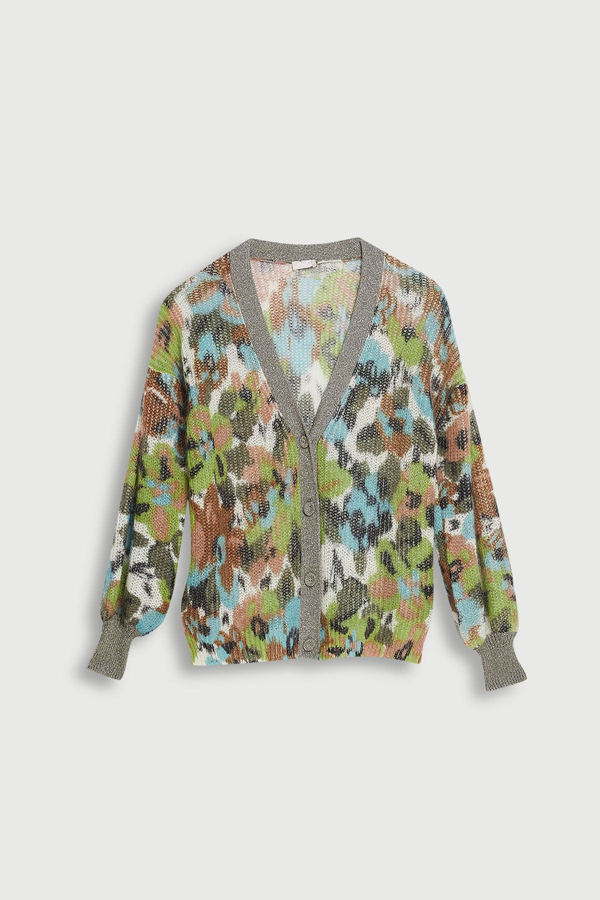 Liu Jo Kamuflaj Desenli Yün Triko Ceket-Libas Trendy Fashion Store