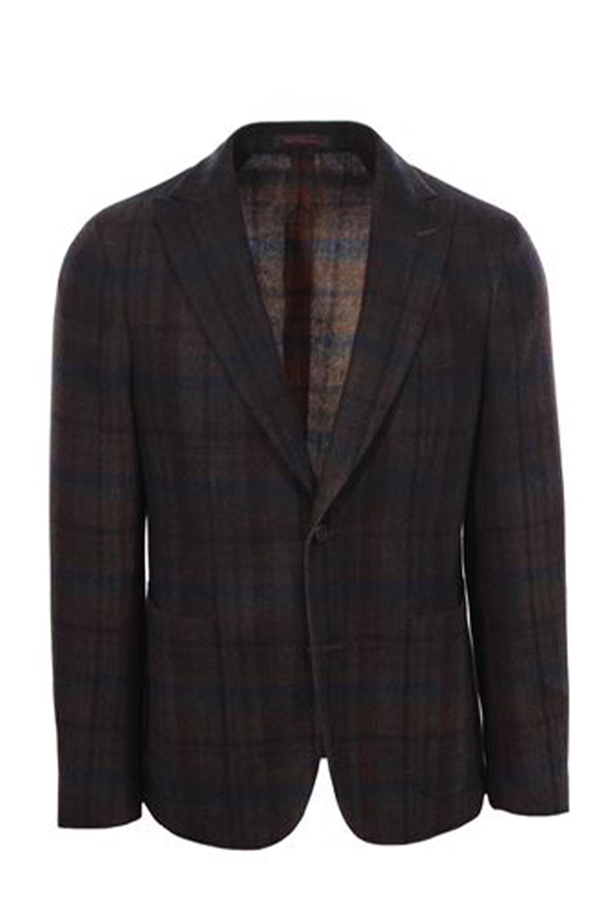 The Gigi Ekose Desenli Yün Blazer Ceket