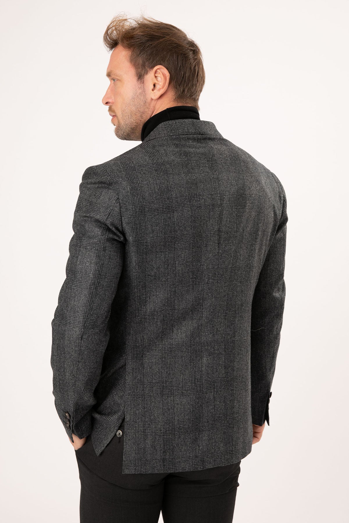 The Gigi Ekoseli Yün Blazer Ceket-Libas Trendy Fashion Store