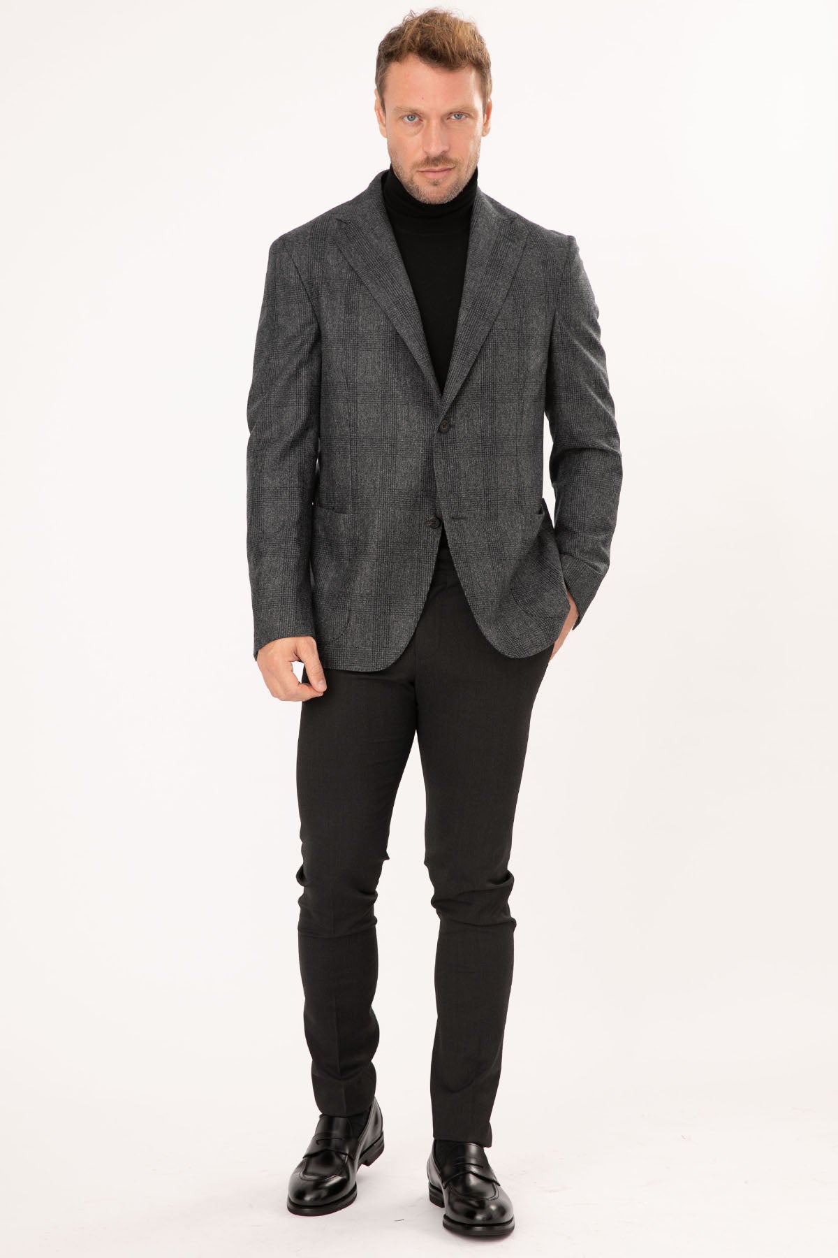 The Gigi Ekoseli Yün Blazer Ceket-Libas Trendy Fashion Store