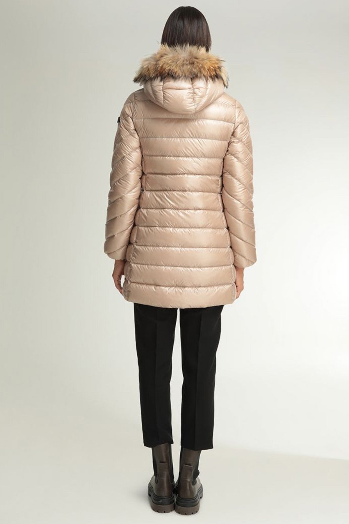 Hetrego Ingrid Slim Fit Kürklü Kapüşonlu Puffer Mont-Libas Trendy Fashion Store