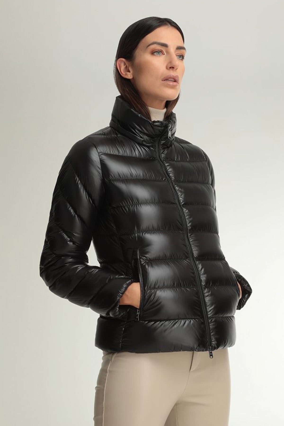 Hetrego Holly Slim Fit Kürklü Kapüşonlu Puffer Mont-Libas Trendy Fashion Store