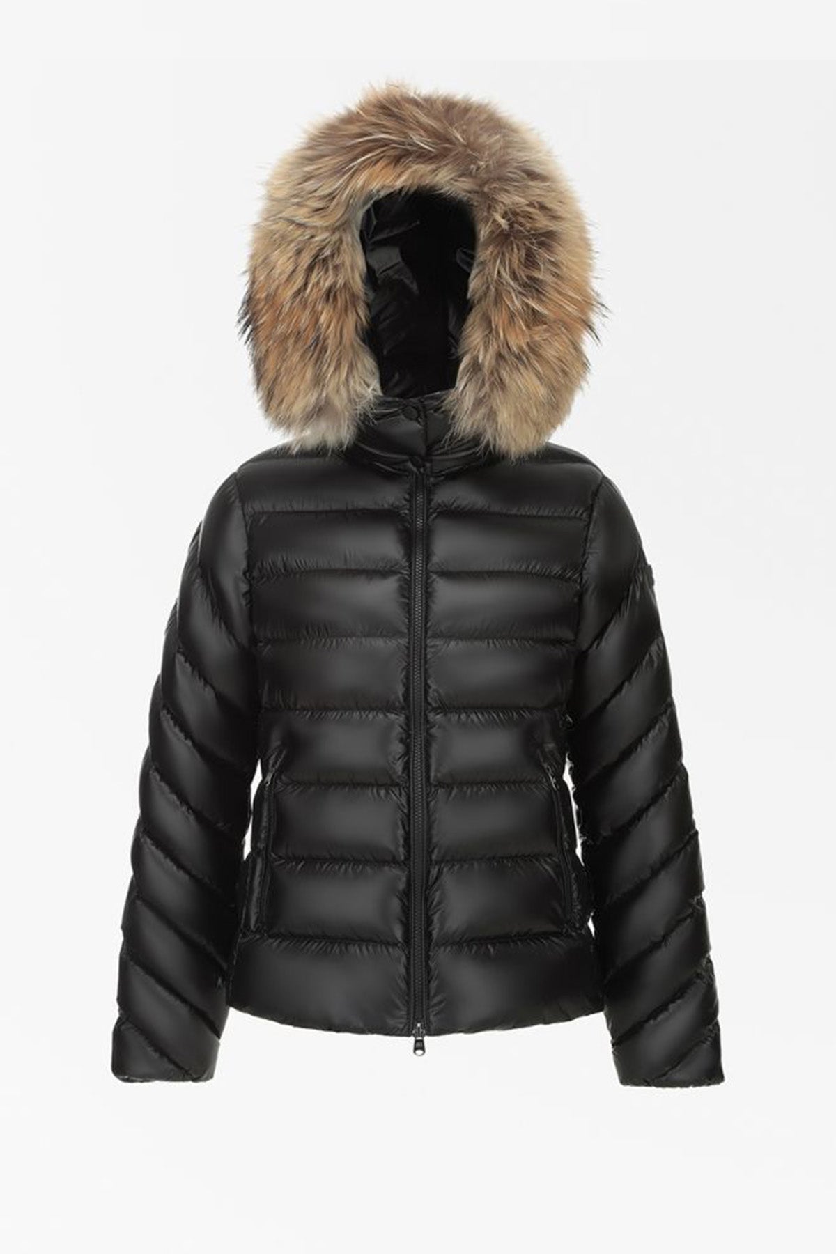 Hetrego Holly Slim Fit Kürklü Kapüşonlu Puffer Mont-Libas Trendy Fashion Store