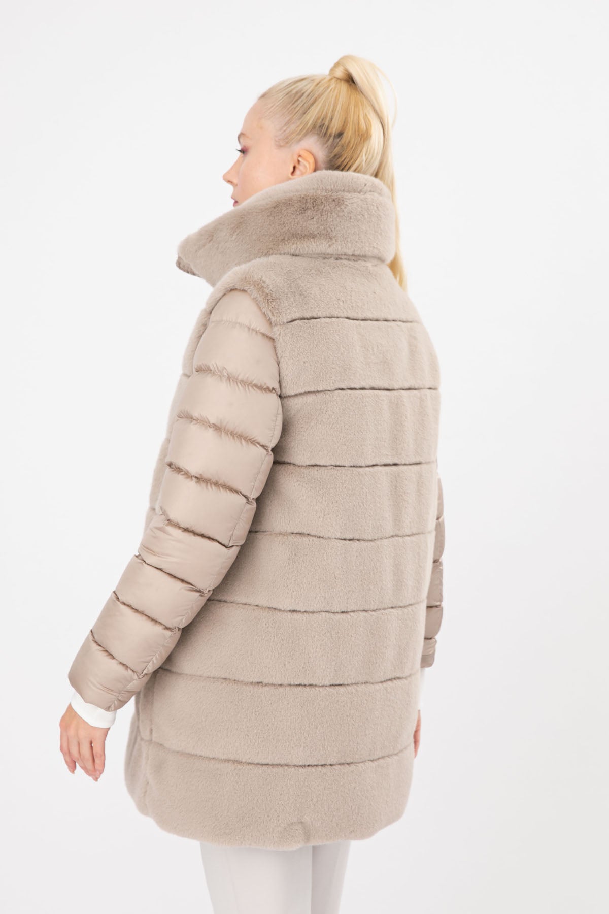 Hetrego Myrna Demonte Kollu Kürklü Mont-Libas Trendy Fashion Store