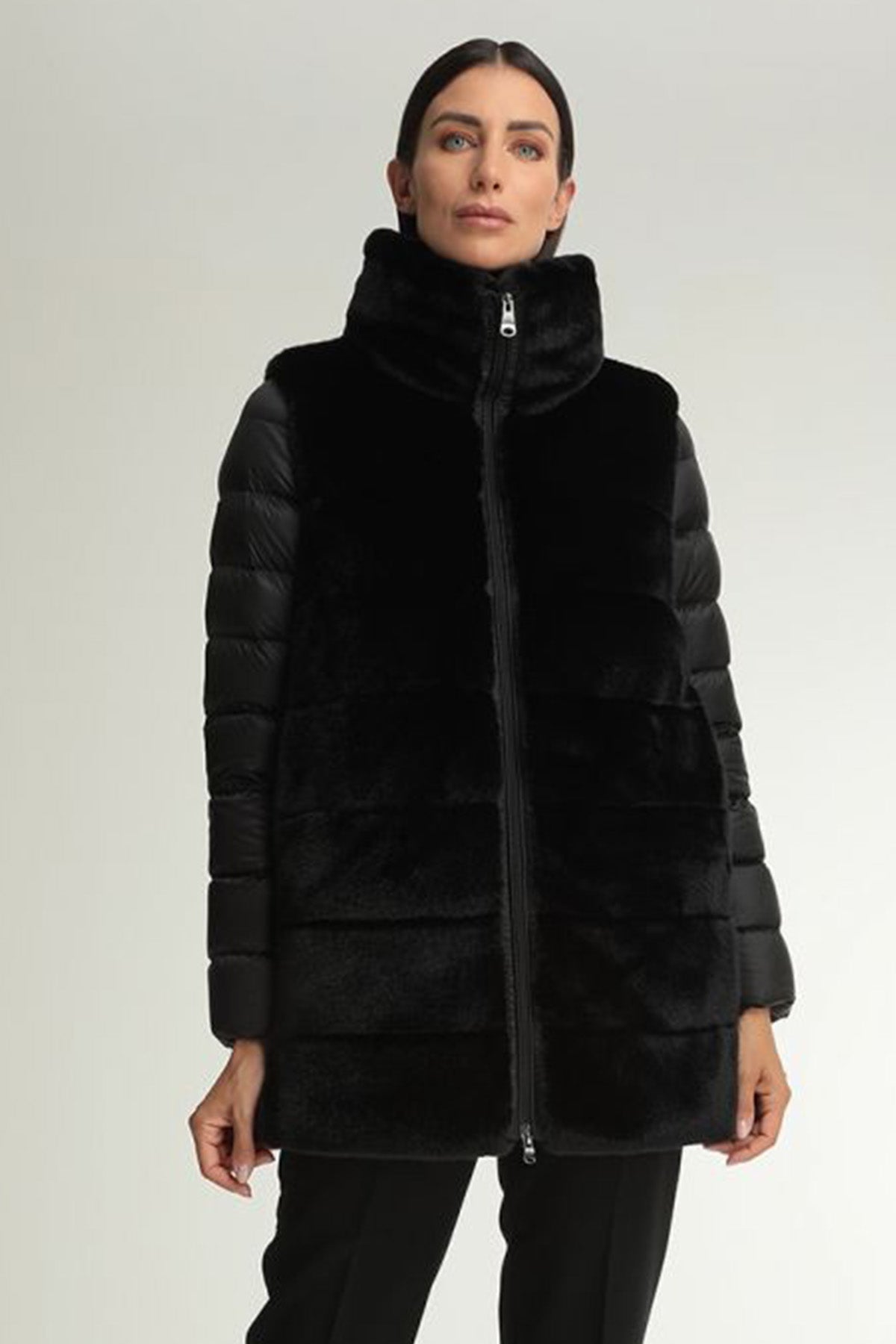 Hetrego Myrna Demonte Kollu Kürklü Mont-Libas Trendy Fashion Store