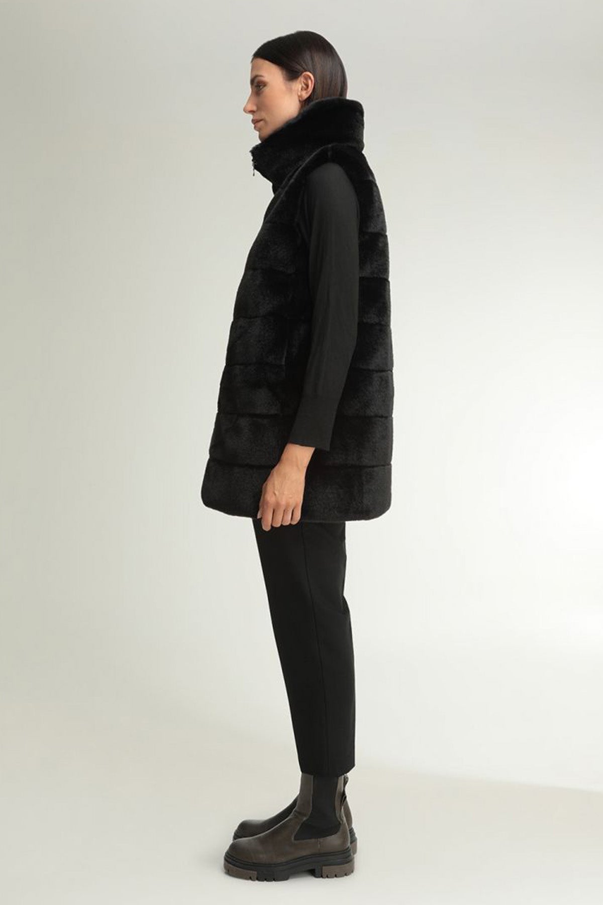 Hetrego Myrna Demonte Kollu Kürklü Mont-Libas Trendy Fashion Store