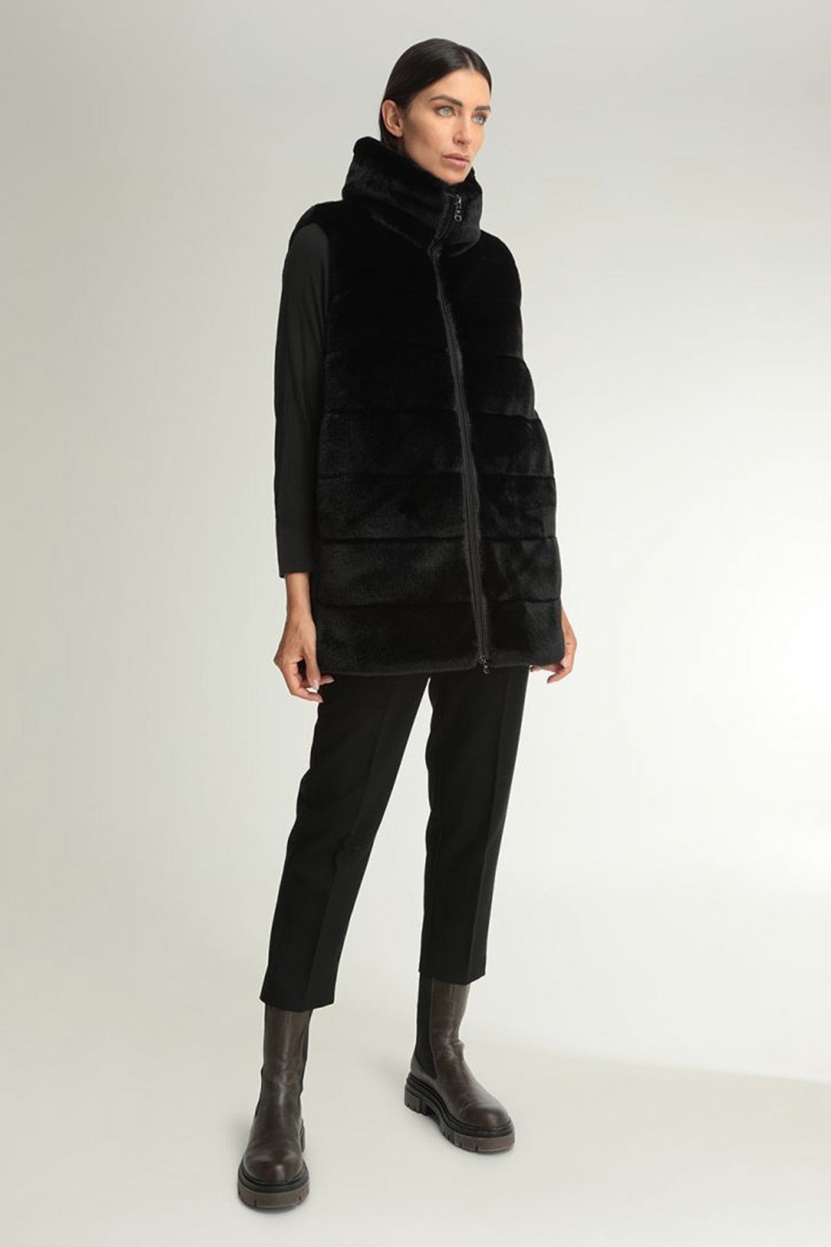 Hetrego Myrna Demonte Kollu Kürklü Mont-Libas Trendy Fashion Store