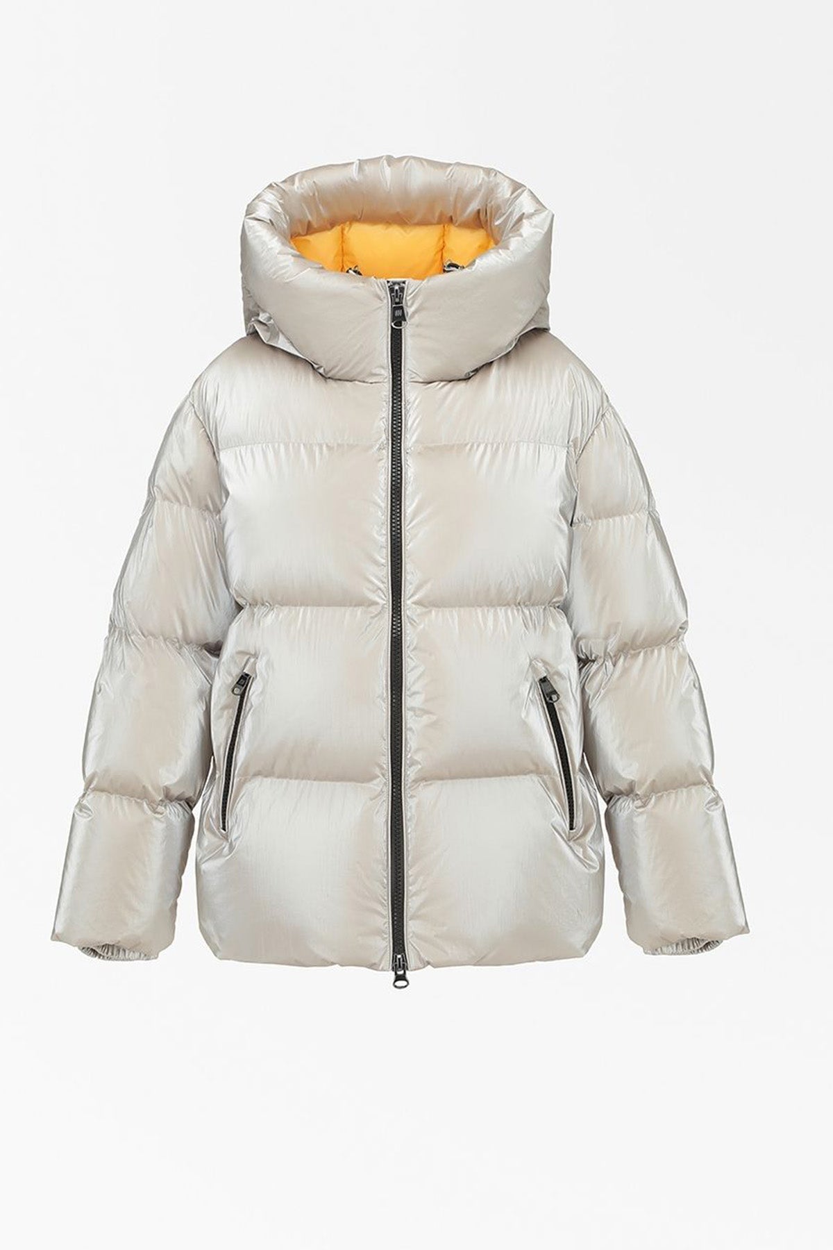 Hetrego Roxie Kapüşonlu Parlak Puffer Mont-Libas Trendy Fashion Store