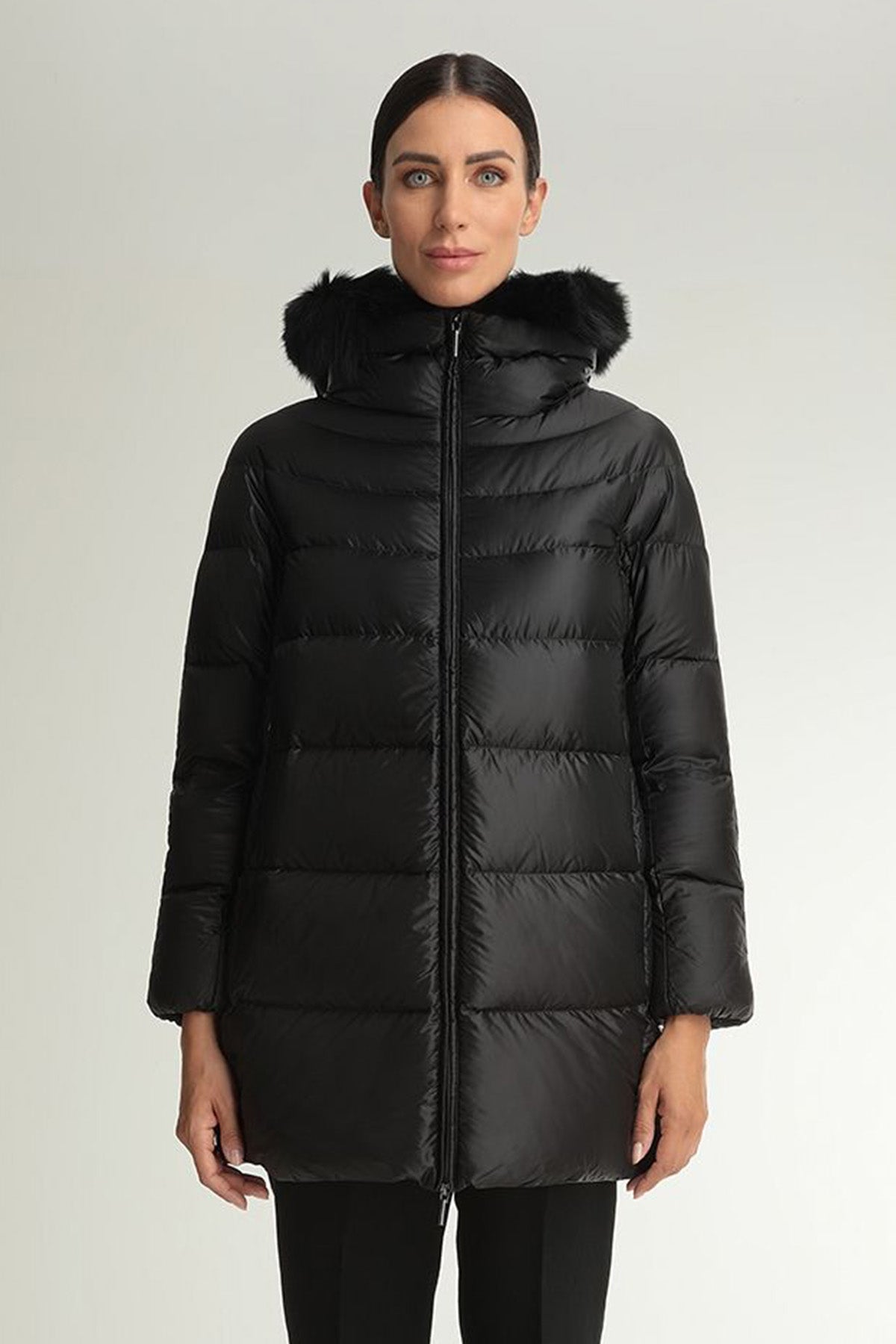 Hetrego Hanna Kürklü Kapüşonlu Puffer Mont-Libas Trendy Fashion Store