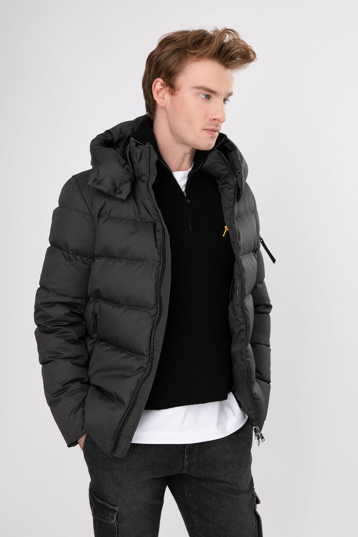 Hetrego Reed Kapüşonlu Puffer Mont-Libas Trendy Fashion Store