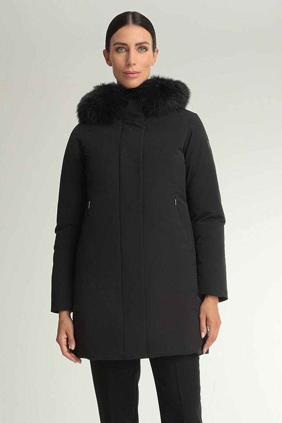 Hetrego Renee Kürklü Kapüşonlu Kaban-Libas Trendy Fashion Store