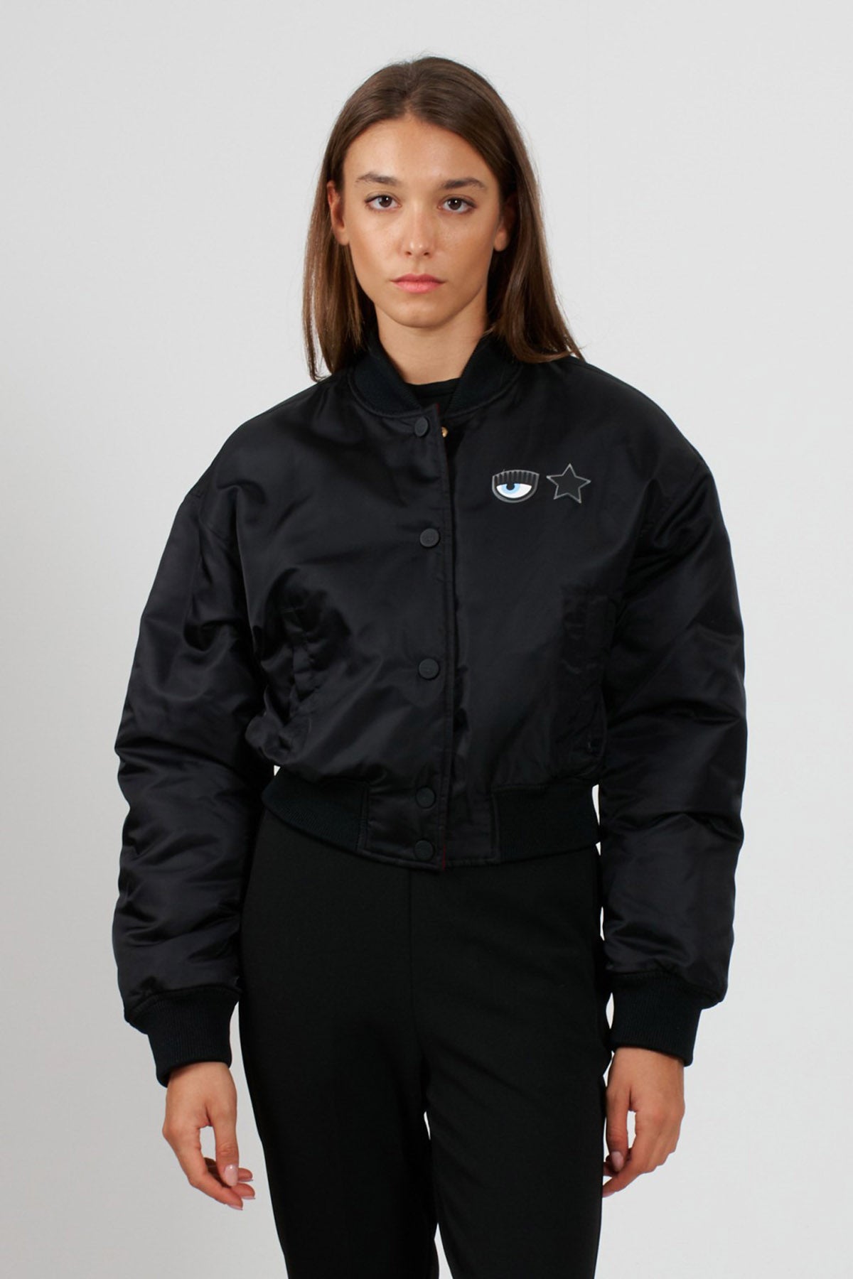 Chiara Ferragni Çift Taraflı Logolu Bomber Mont-Libas Trendy Fashion Store