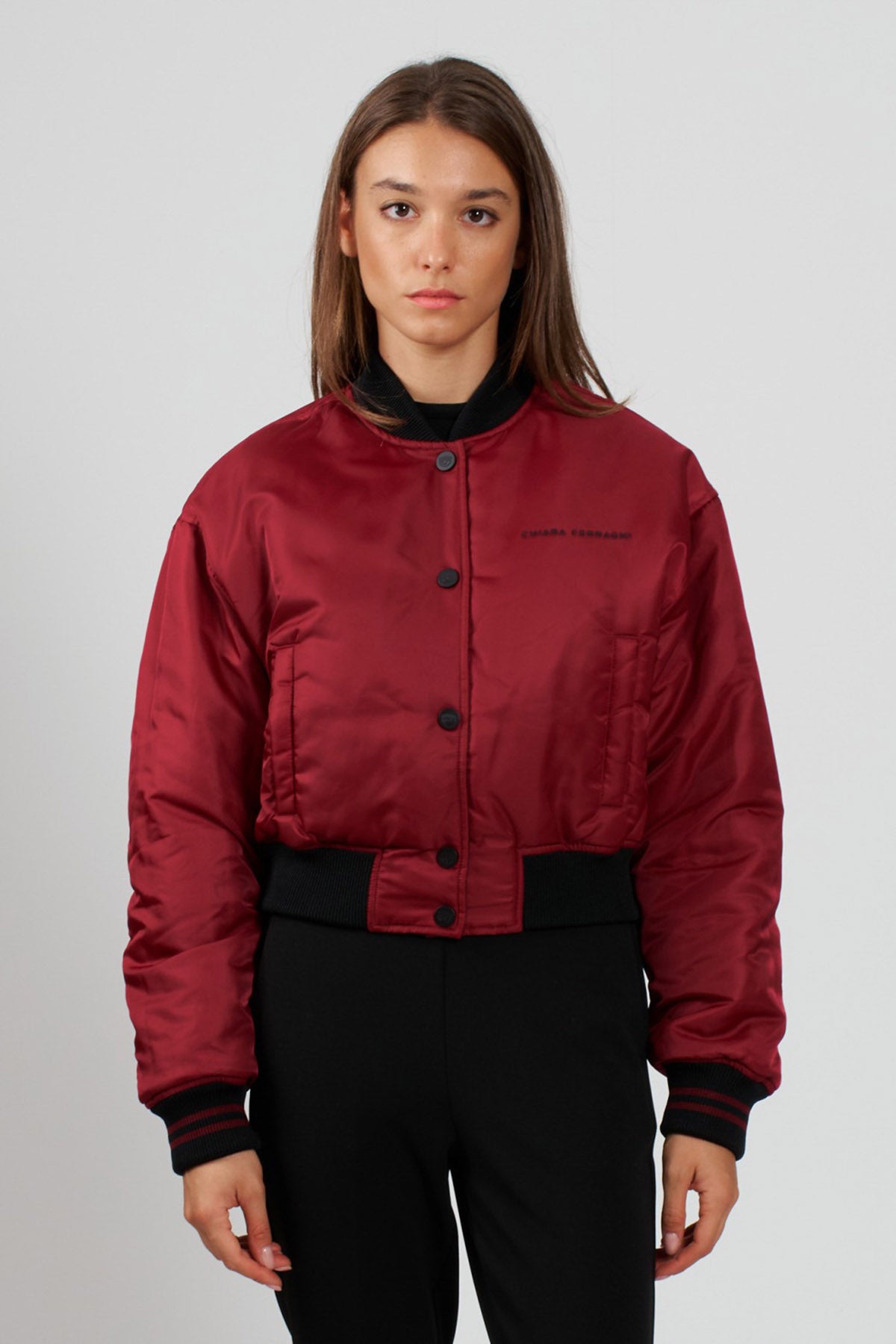 Chiara Ferragni Çift Taraflı Logolu Bomber Mont-Libas Trendy Fashion Store