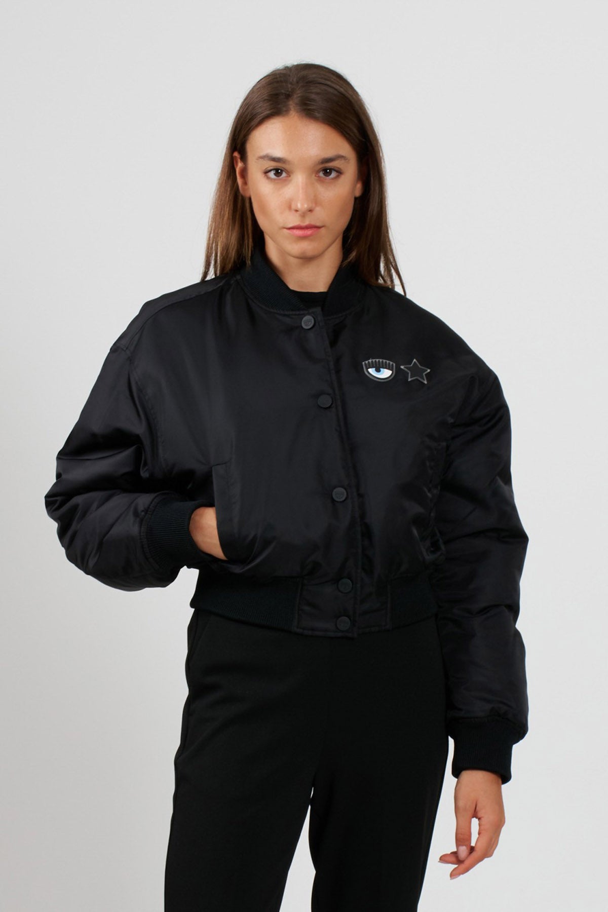 Chiara Ferragni Çift Taraflı Logolu Bomber Mont-Libas Trendy Fashion Store