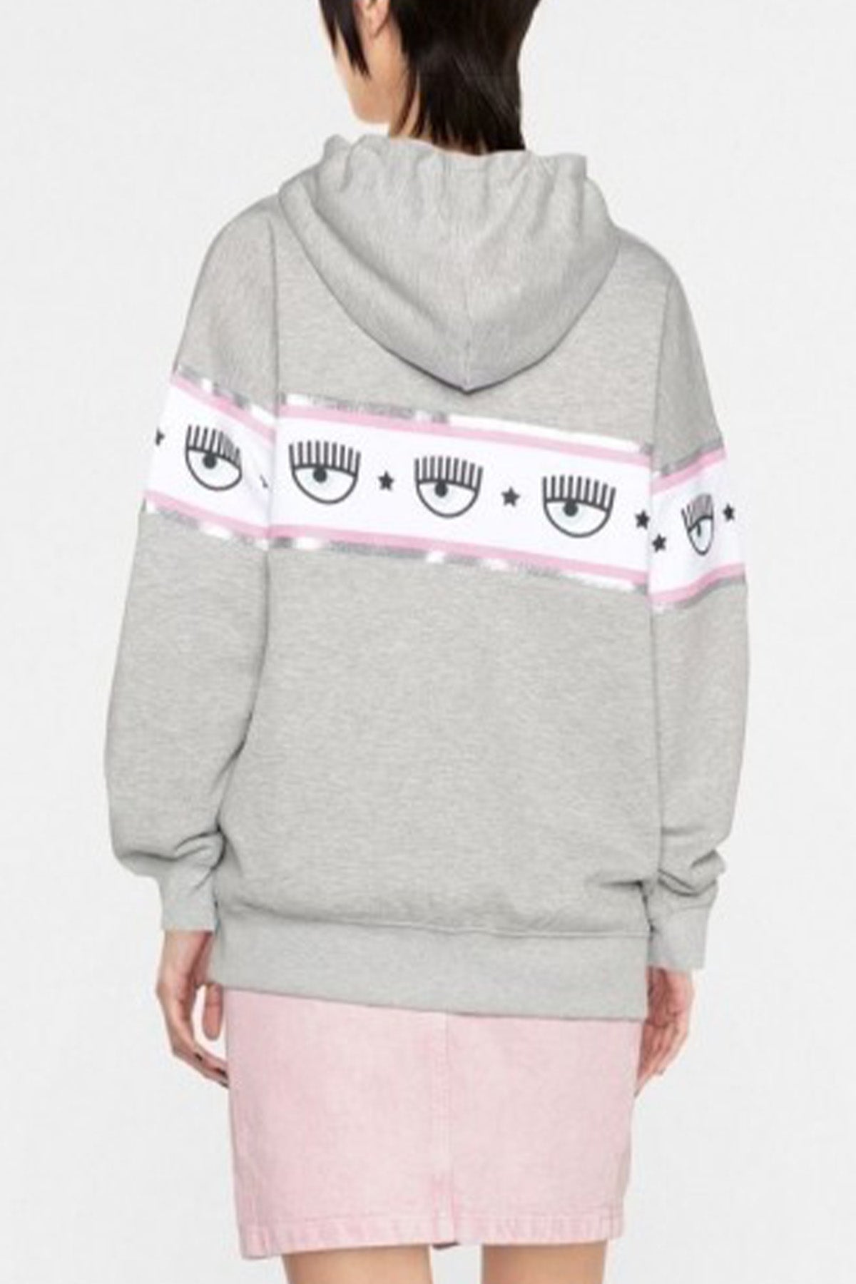 Chiara Ferragni Geniş Kesim Logolu Kapüşonlu Sweatshirt-Libas Trendy Fashion Store