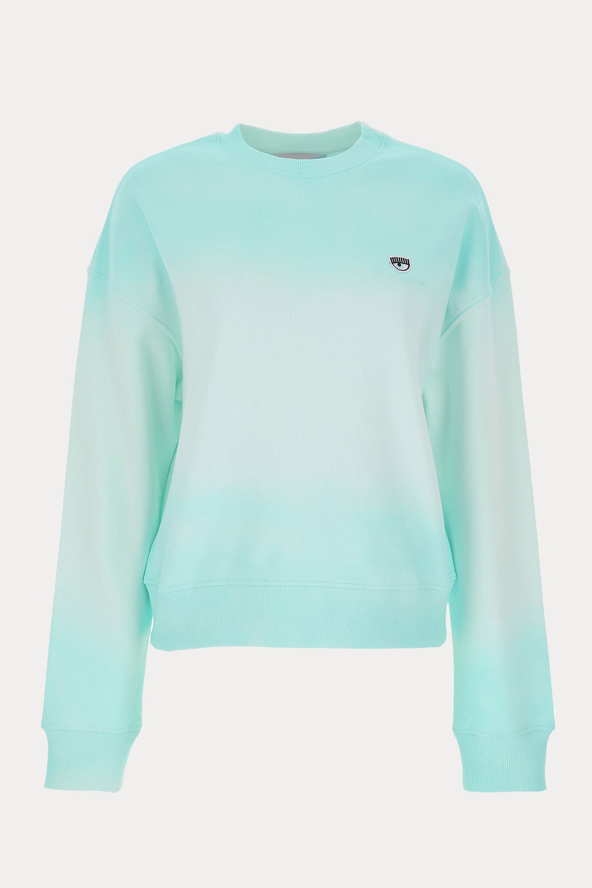 Chiara Ferragni Yuvarlak Yaka Logolu Degrade Sweatshirt-Libas Trendy Fashion Store