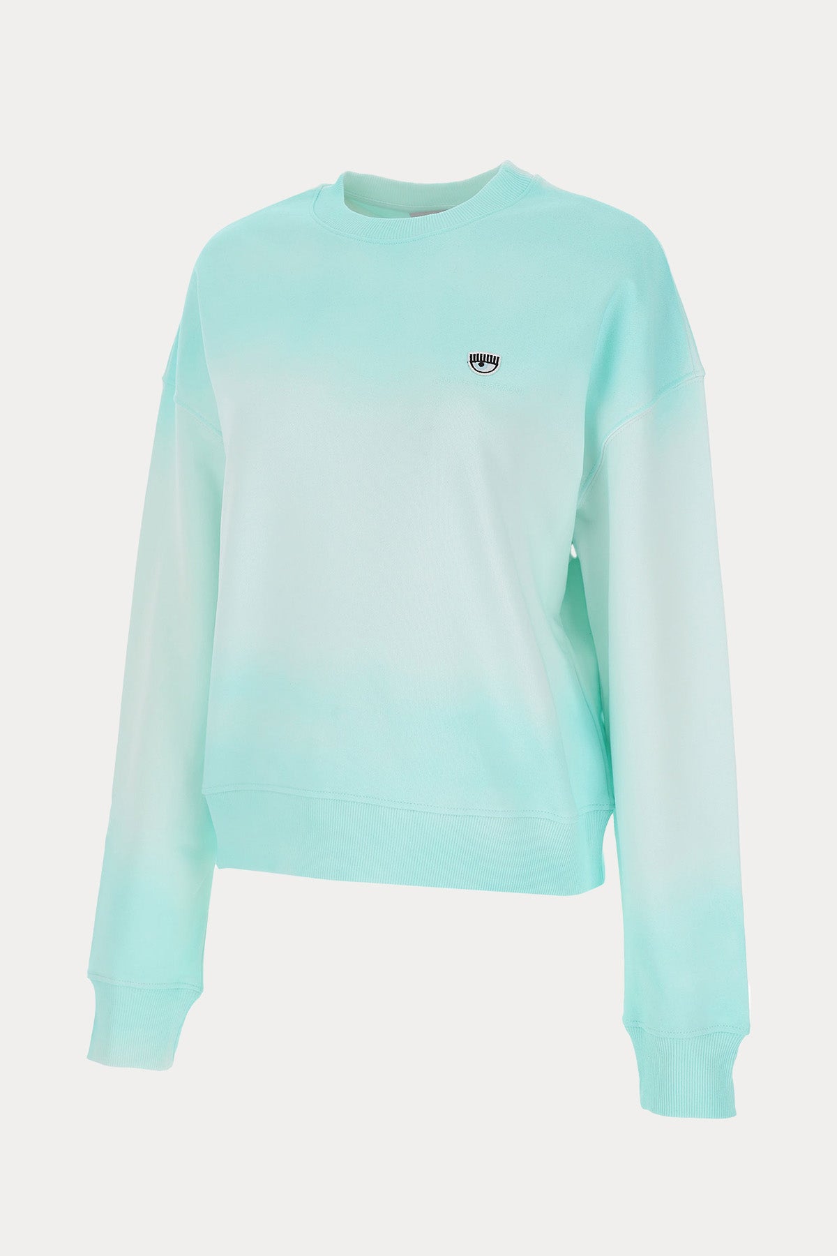 Chiara Ferragni Yuvarlak Yaka Logolu Degrade Sweatshirt-Libas Trendy Fashion Store