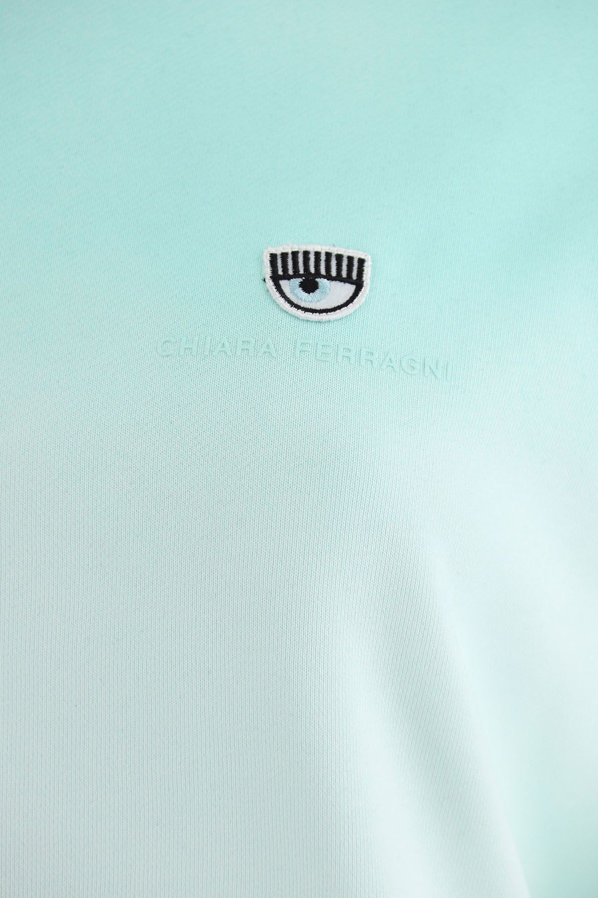 Chiara Ferragni Yuvarlak Yaka Logolu Degrade Sweatshirt-Libas Trendy Fashion Store