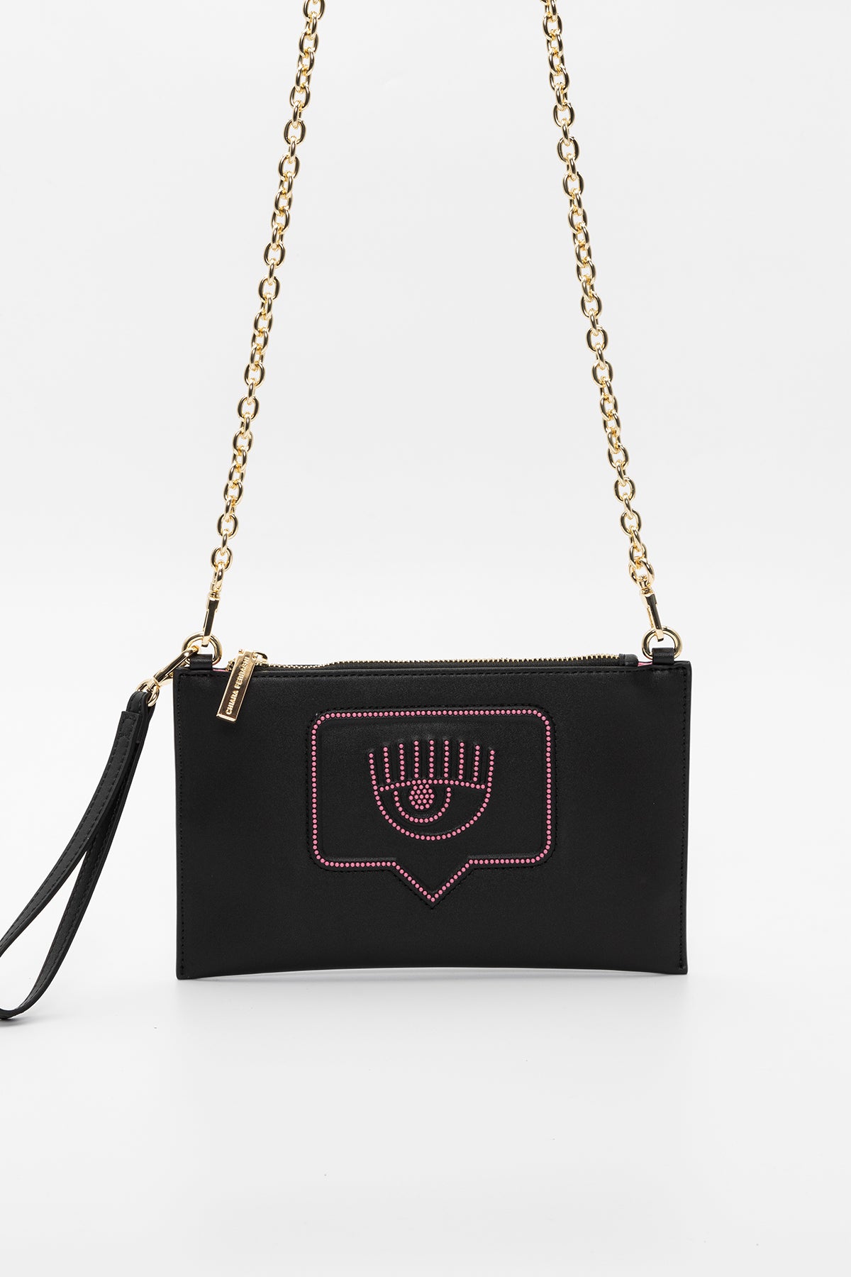 Chiara Ferragni Troklu Göz Logolu Clutch Çanta-Libas Trendy Fashion Store