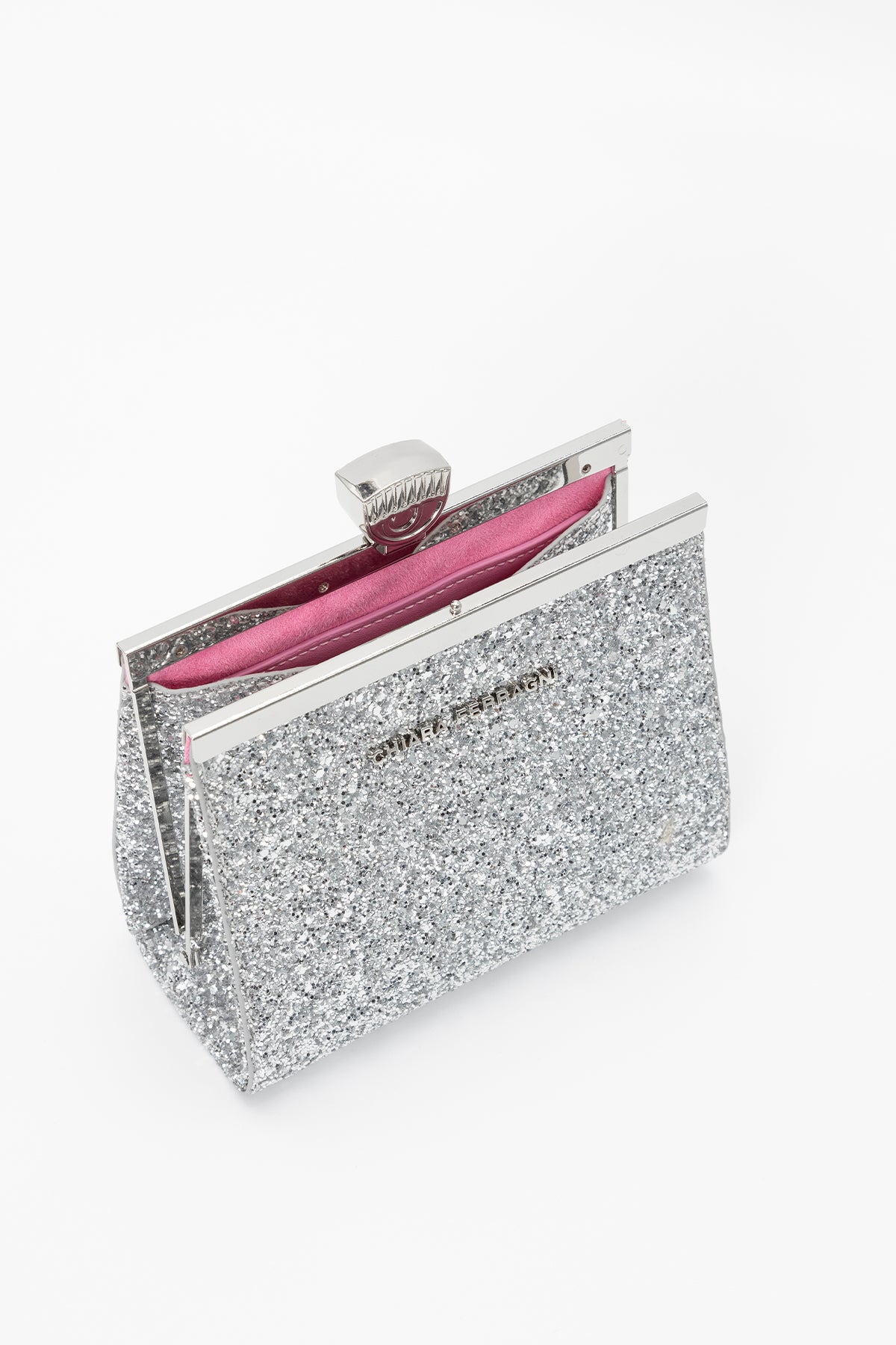 Chiara Ferragni Logolu Parlak Abiye Çanta-Libas Trendy Fashion Store