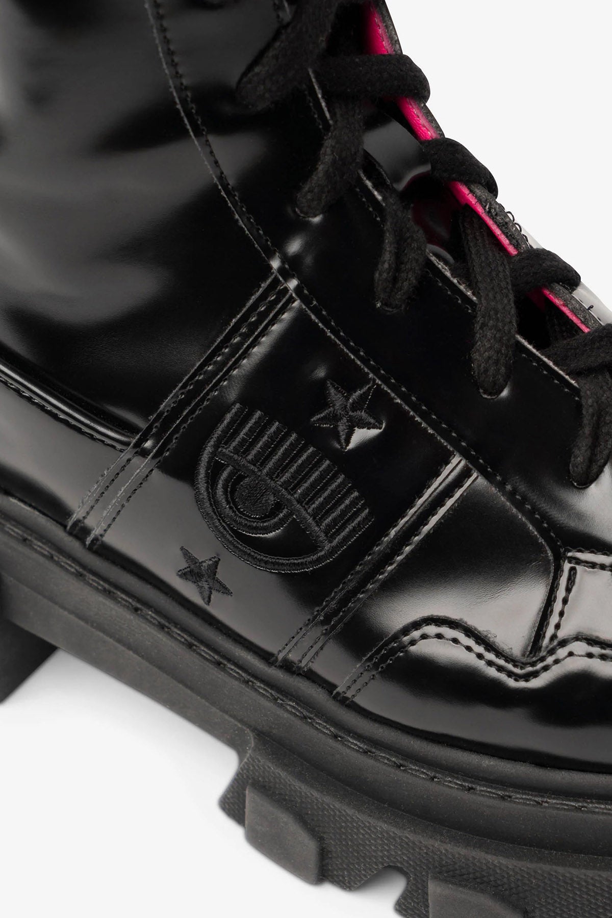 Chiara Ferragni Göz Logolu Rugan Postal Bot-Libas Trendy Fashion Store