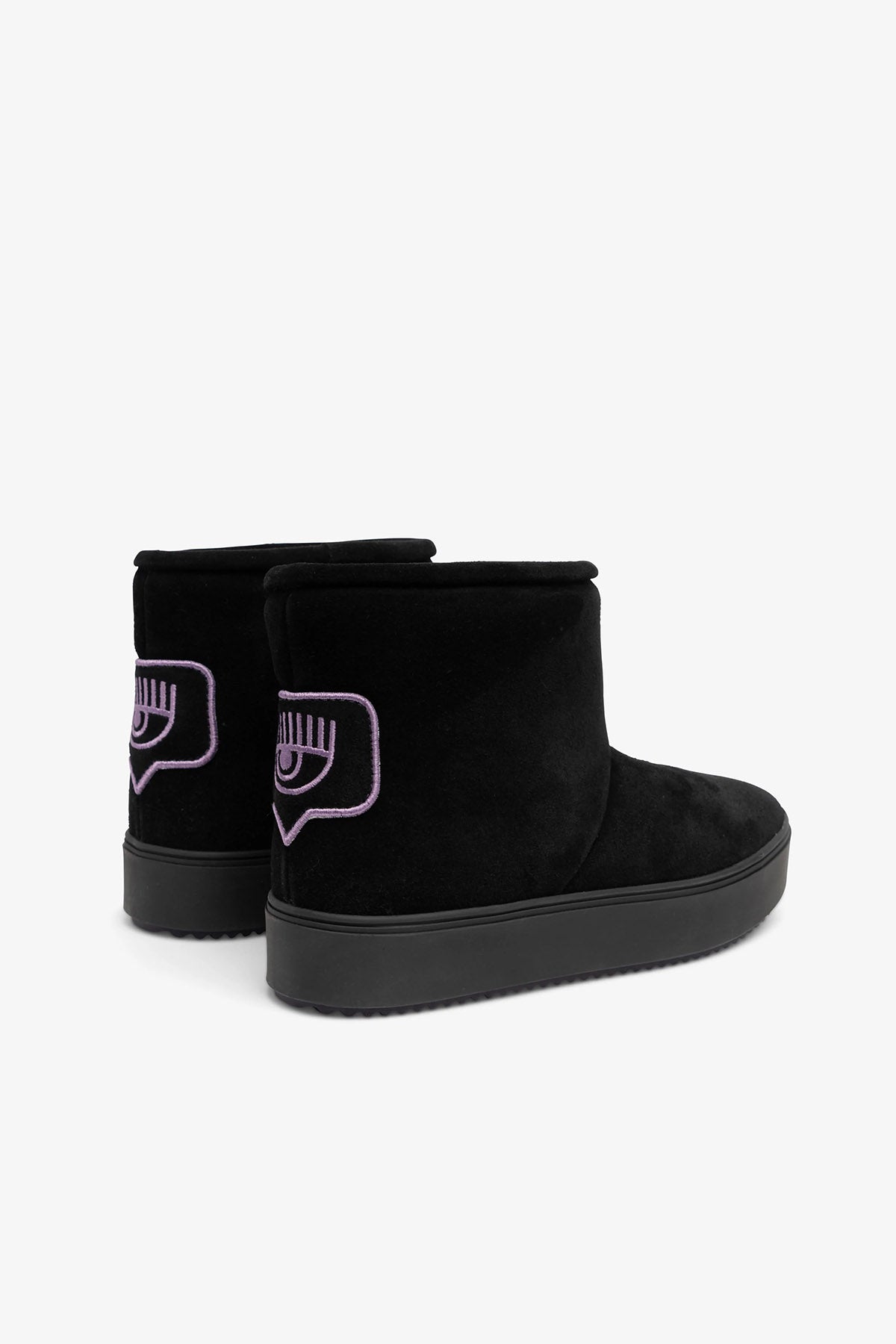 Chiara Ferragni Göz Logolu İçi Polarlı Süet Bot-Libas Trendy Fashion Store