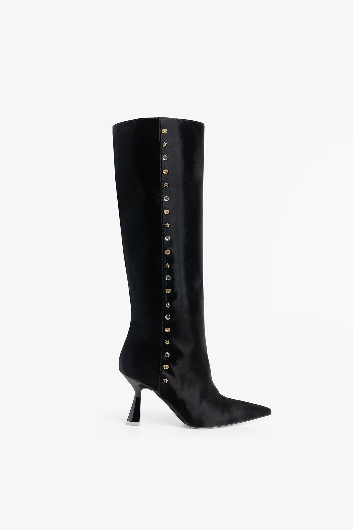 Chiara Ferragni Logolu Troklu Çizme-Libas Trendy Fashion Store