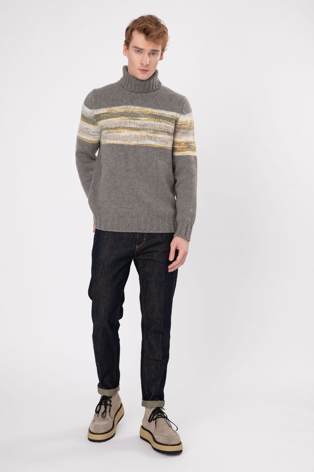 Gran Sasso Balıkçı Yaka Yün Örgü Triko-Libas Trendy Fashion Store