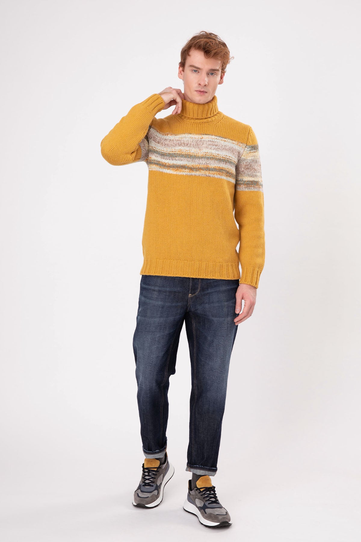 Gran Sasso Balıkçı Yaka Yün Örgü Triko-Libas Trendy Fashion Store