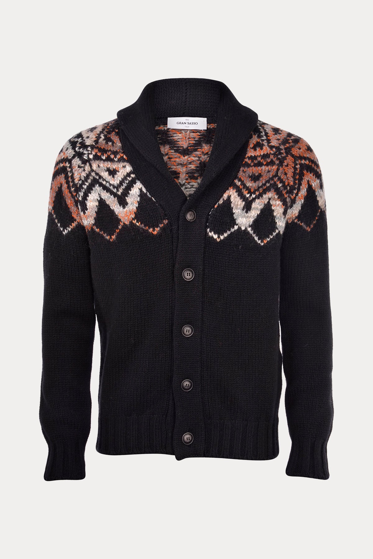 Gran Sasso Şal Yaka Yün Örgü Triko Ceket-Libas Trendy Fashion Store