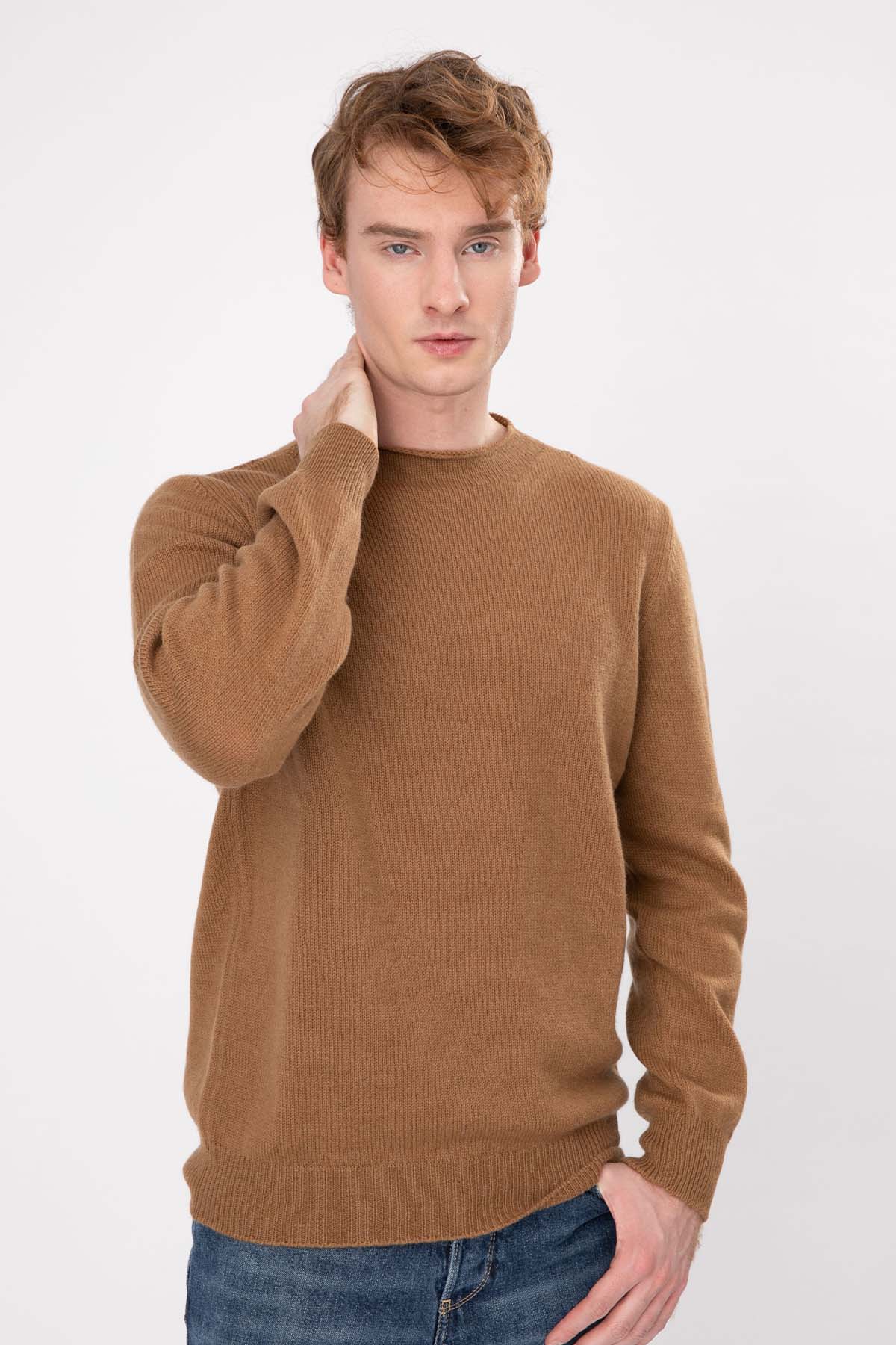 Gran Sasso Yuvarlak Yaka Yün Örgü Triko-Libas Trendy Fashion Store