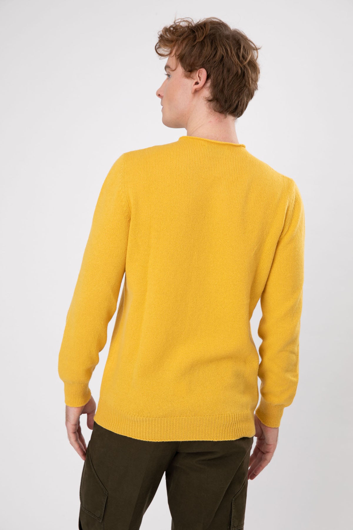 Gran Sasso Yuvarlak Yaka Yün Örgü Triko-Libas Trendy Fashion Store